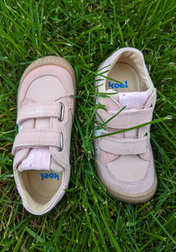 Sneakers Barefoot din piele - Bali Pink Koel HipHip.ro