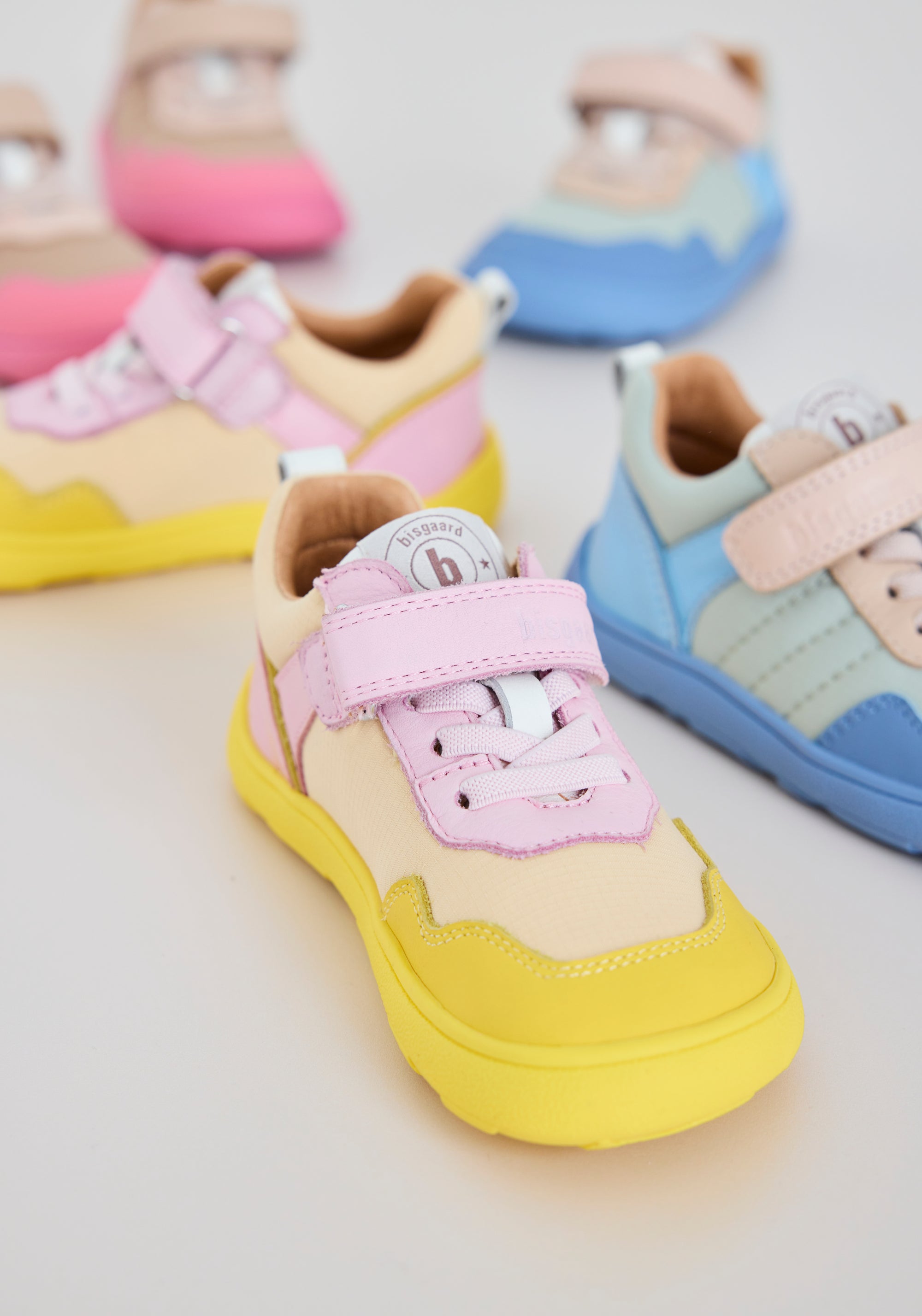 Sneakers Barefoot din piele - Baloo Lemon