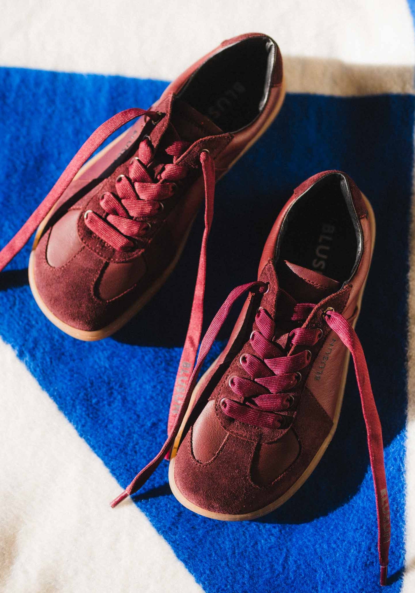 Sneakers Barefoot femei din piele - Berry