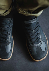 Sneakers Barefoot adulți din piele - Black