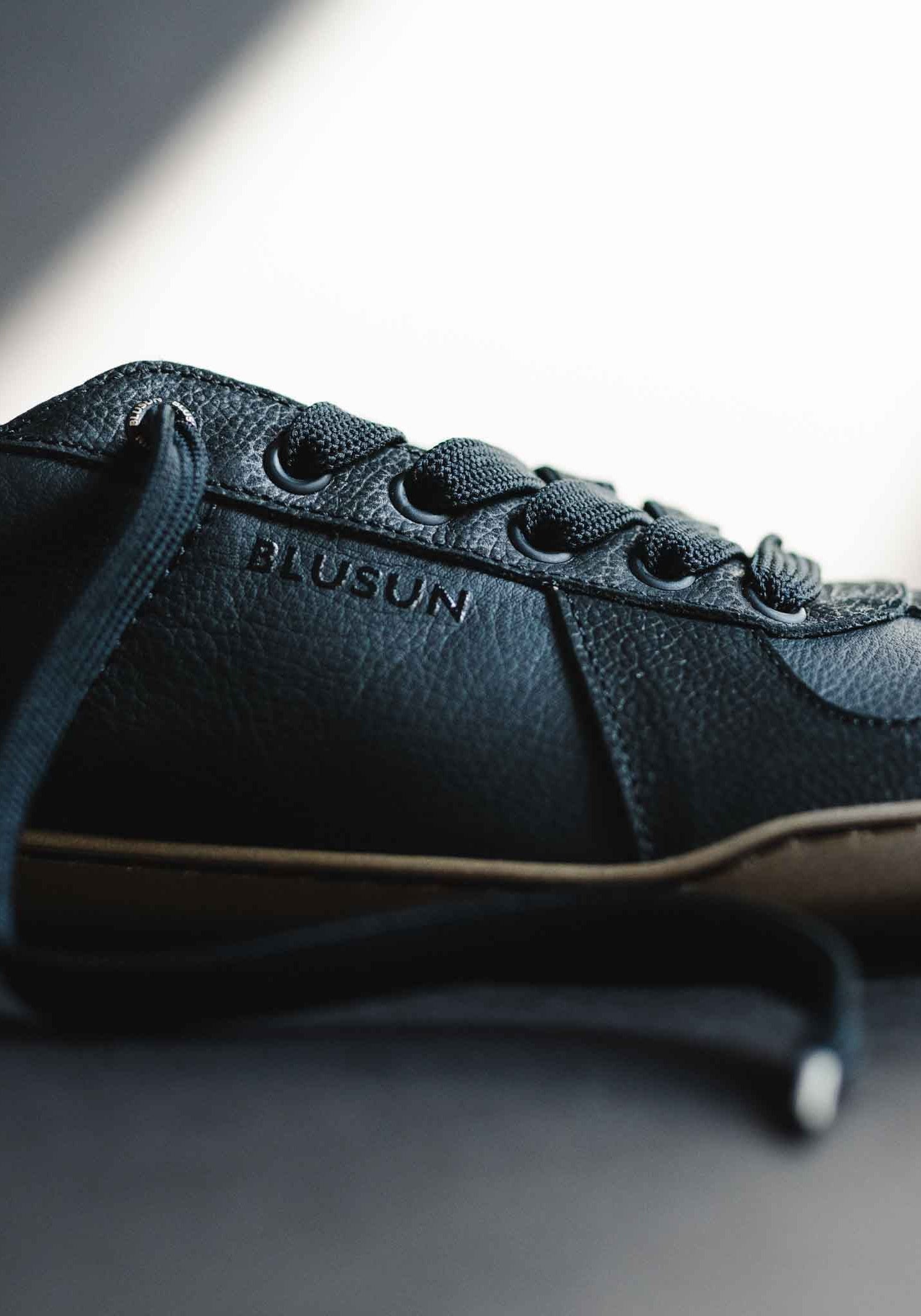 Sneakers Barefoot adulți din piele - Black