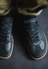 Sneakers Barefoot adulți din piele - Black