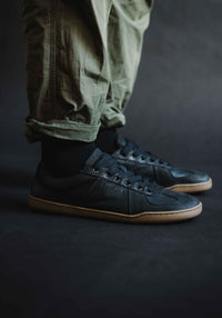 Sneakers Barefoot adulți din piele - Black
