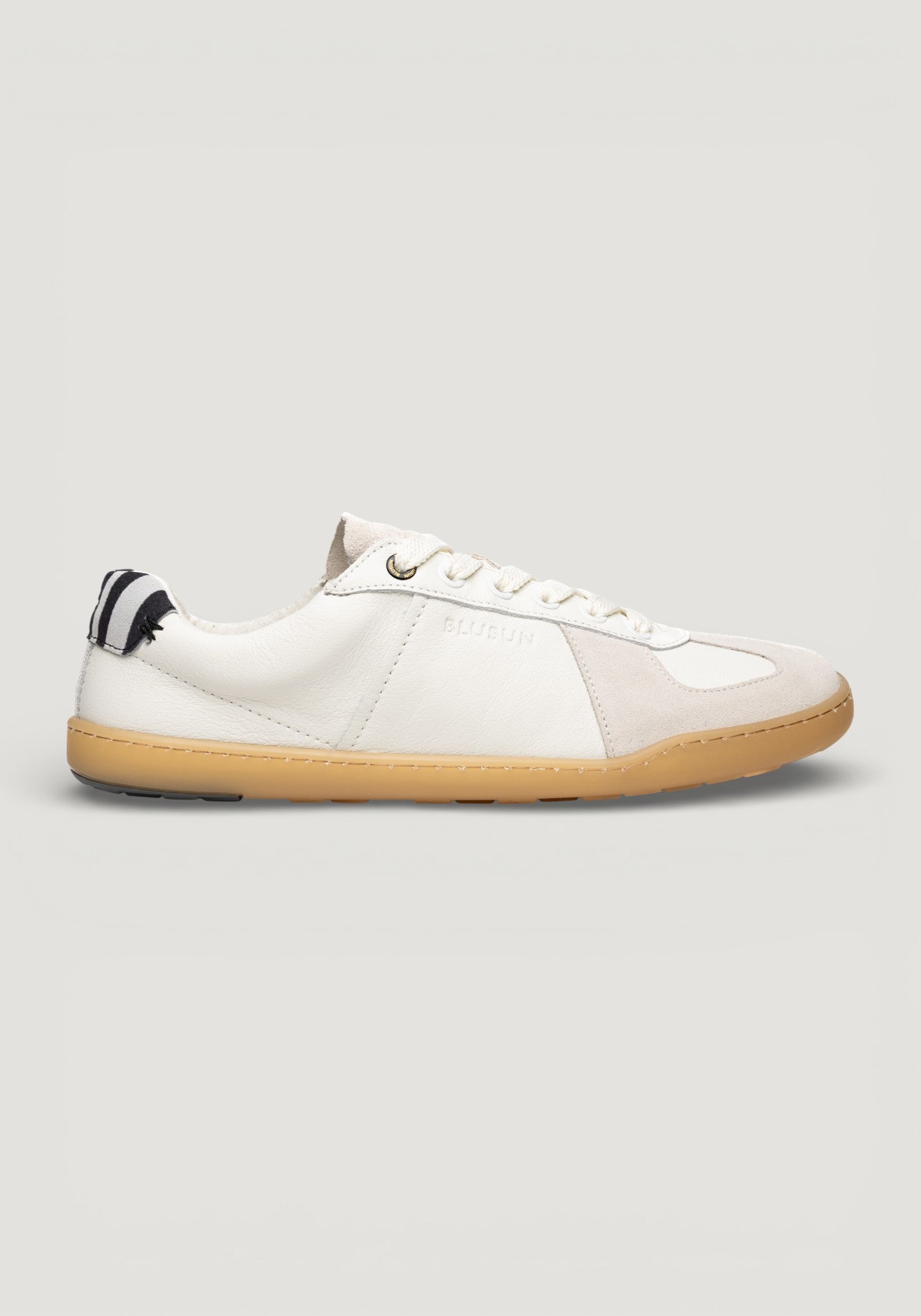 Sneakers Barefoot din piele - BLSN-200W White Zebra