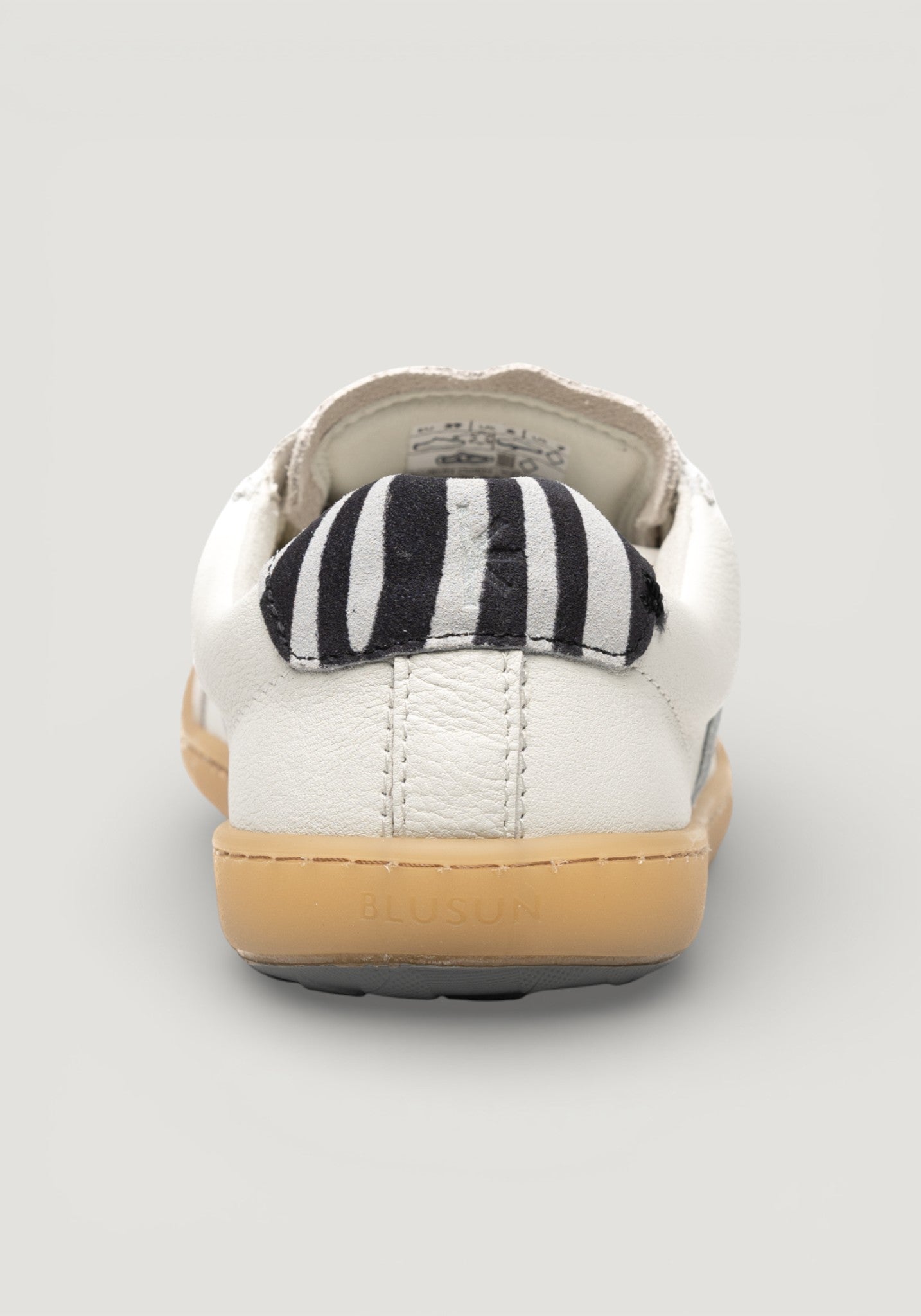 Sneakers Barefoot din piele - BLSN-200W White Zebra
