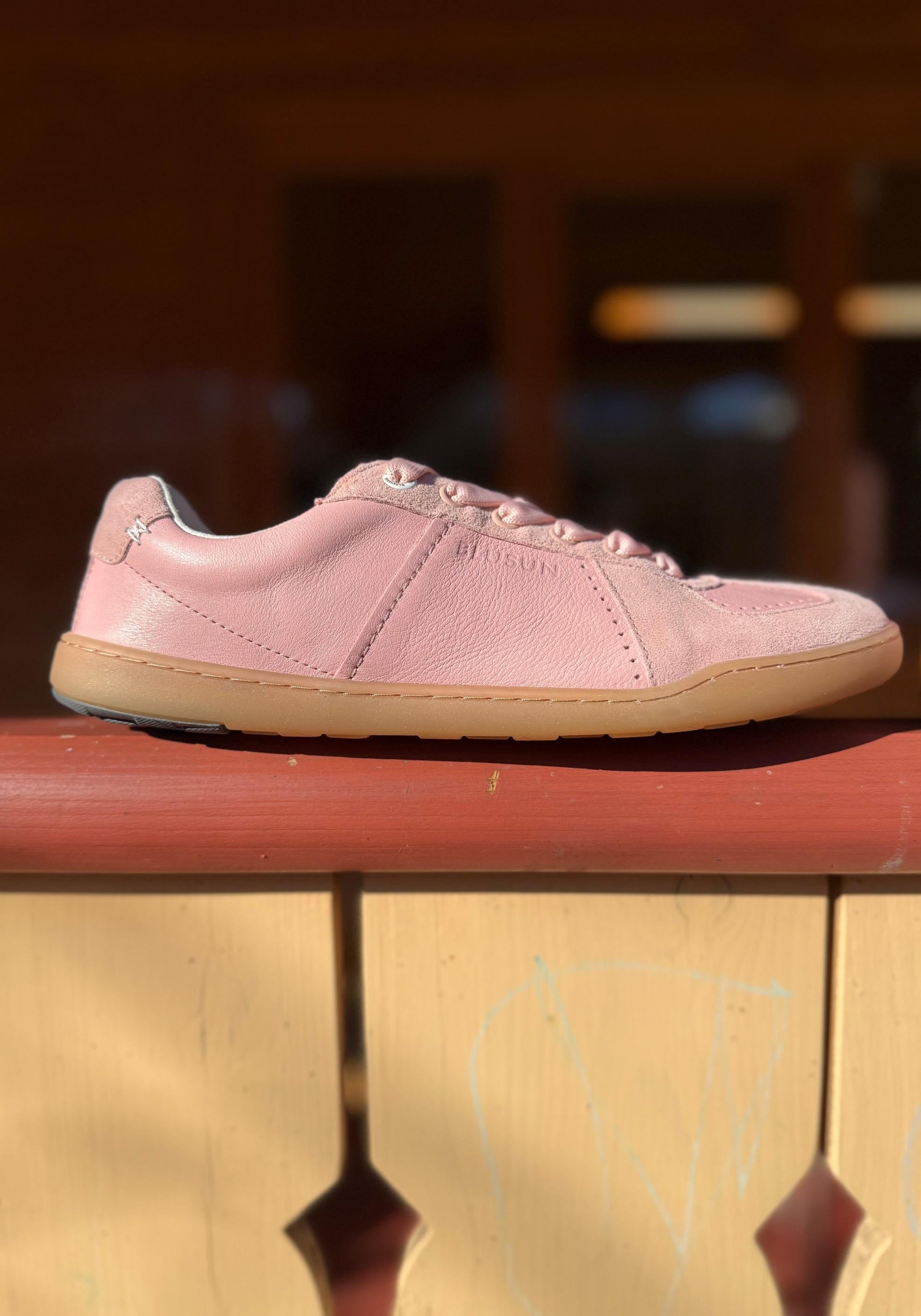 Sneakers Barefoot din piele - Blush