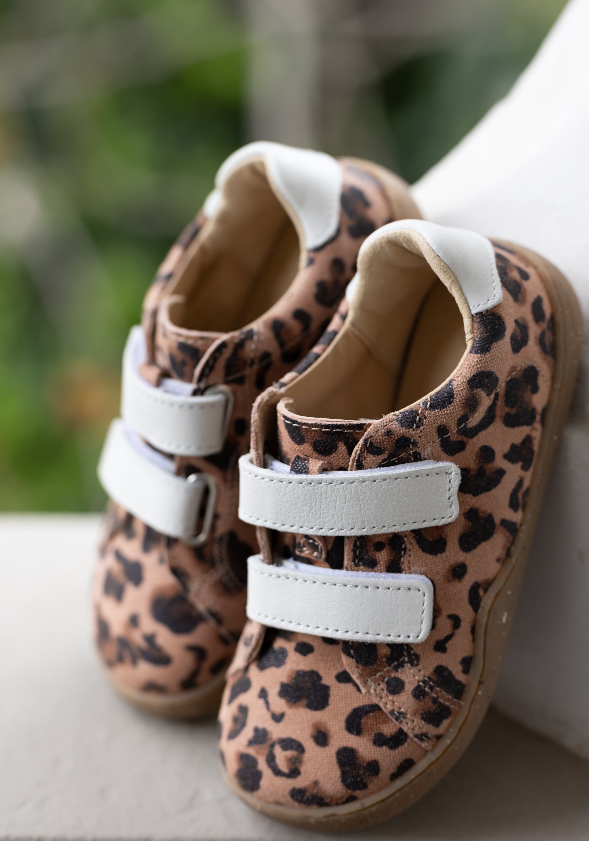 Sneakers Barefoot din piele - Bumblebee Leopard