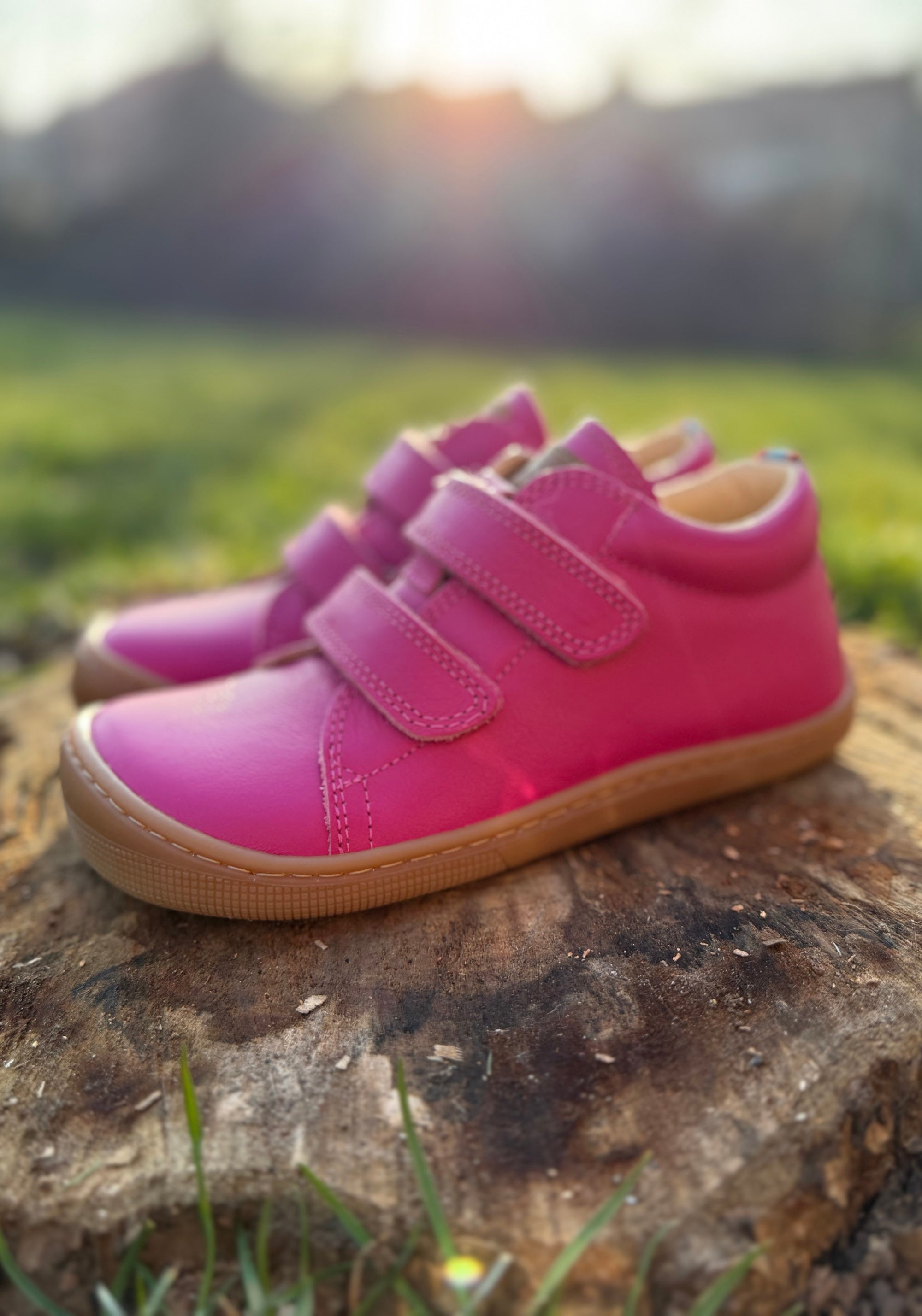 Sneakers Barefoot din piele - Danny Fuchsia