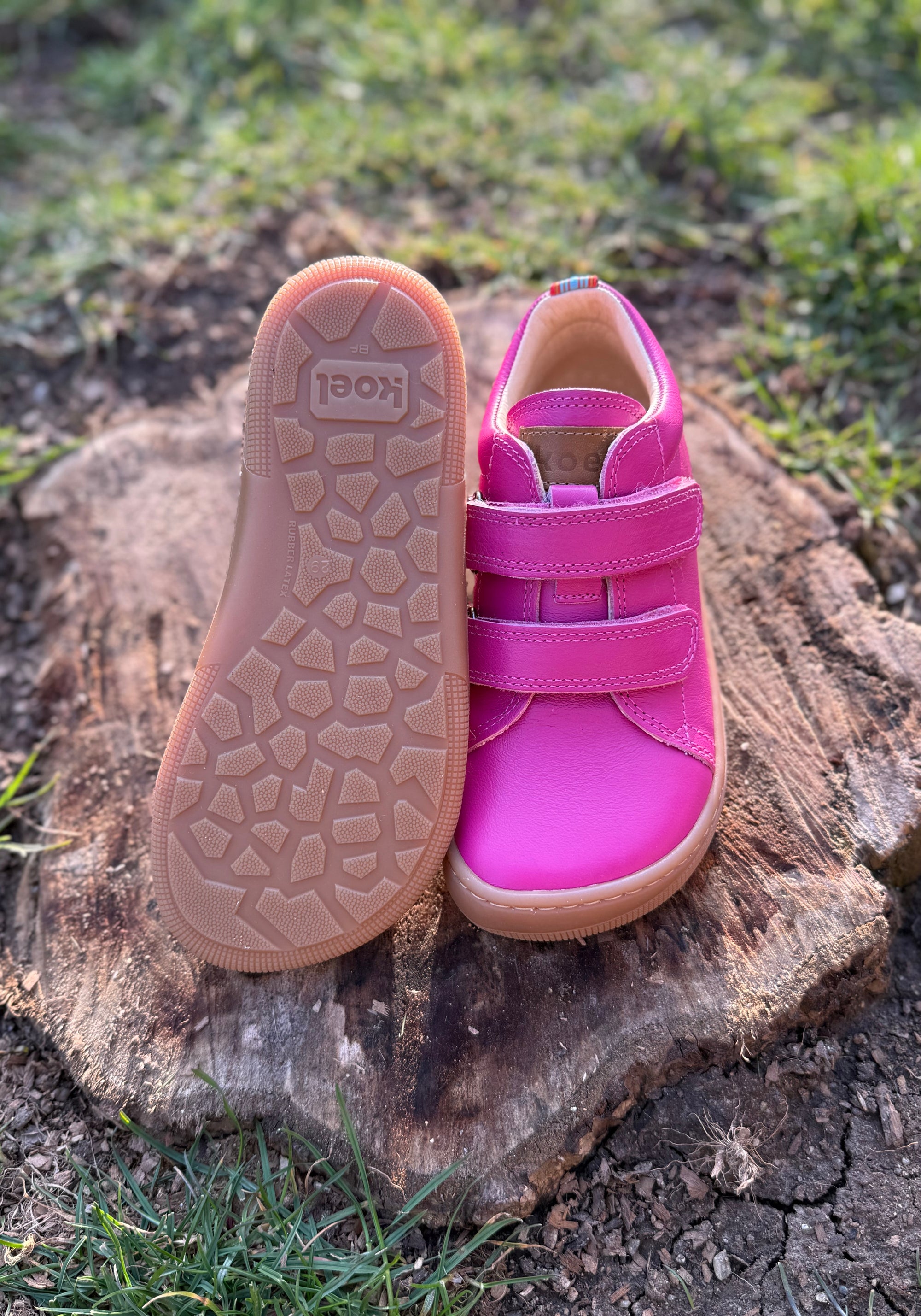 Sneakers Barefoot din piele - Danny Fuchsia