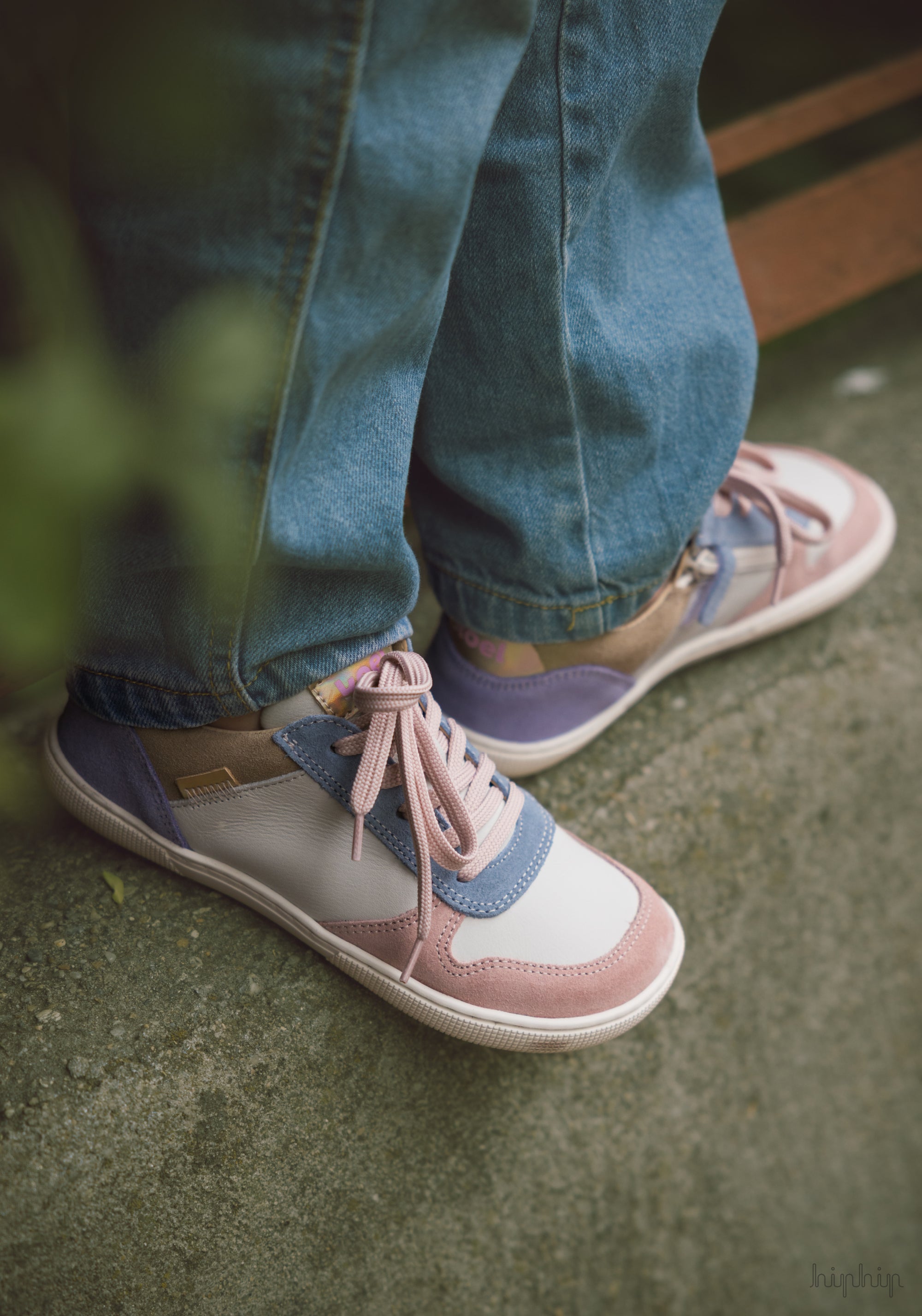 Sneakers Barefoot din piele - Date Pink