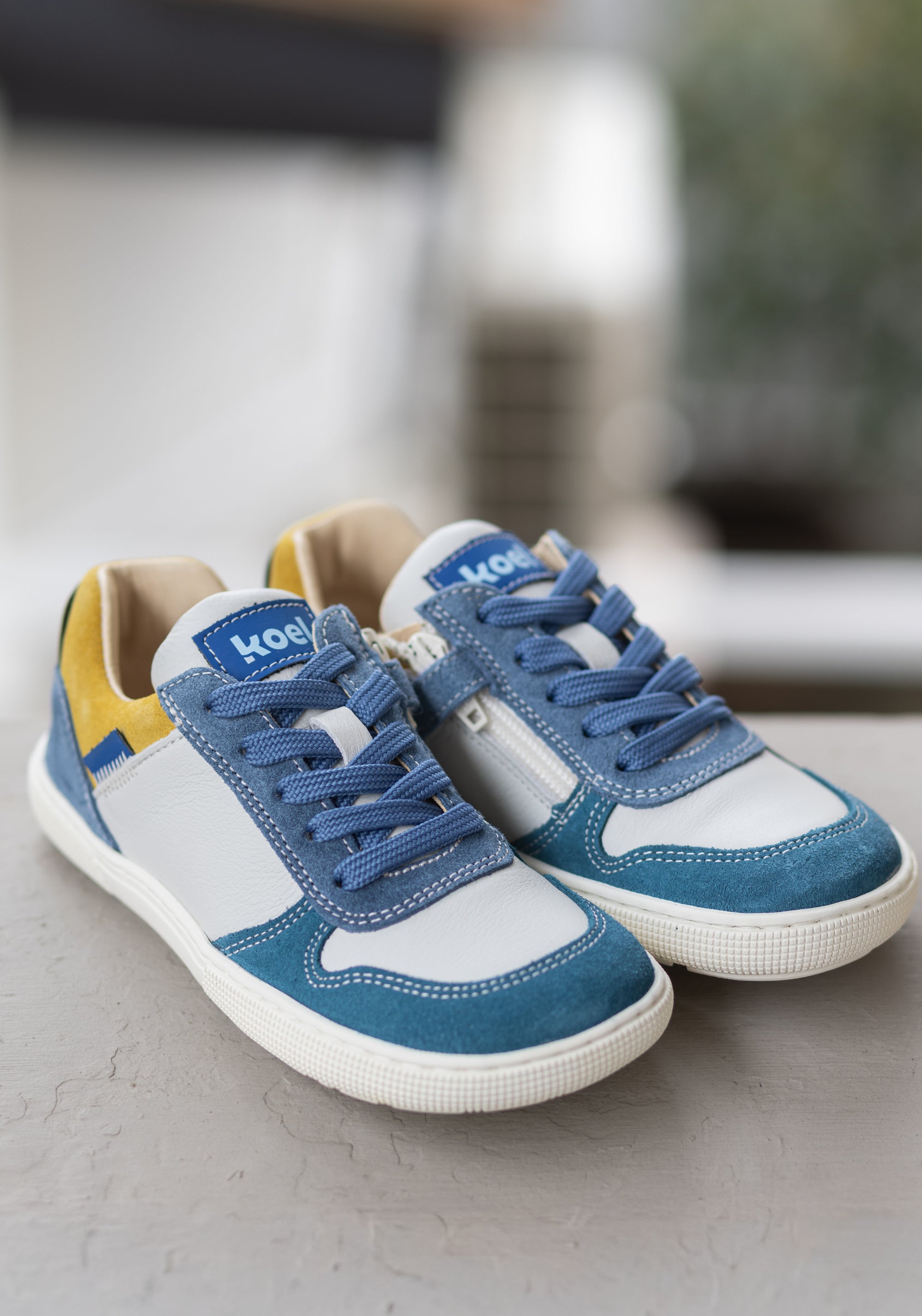 Sneakers Barefoot din piele - Date Yellow