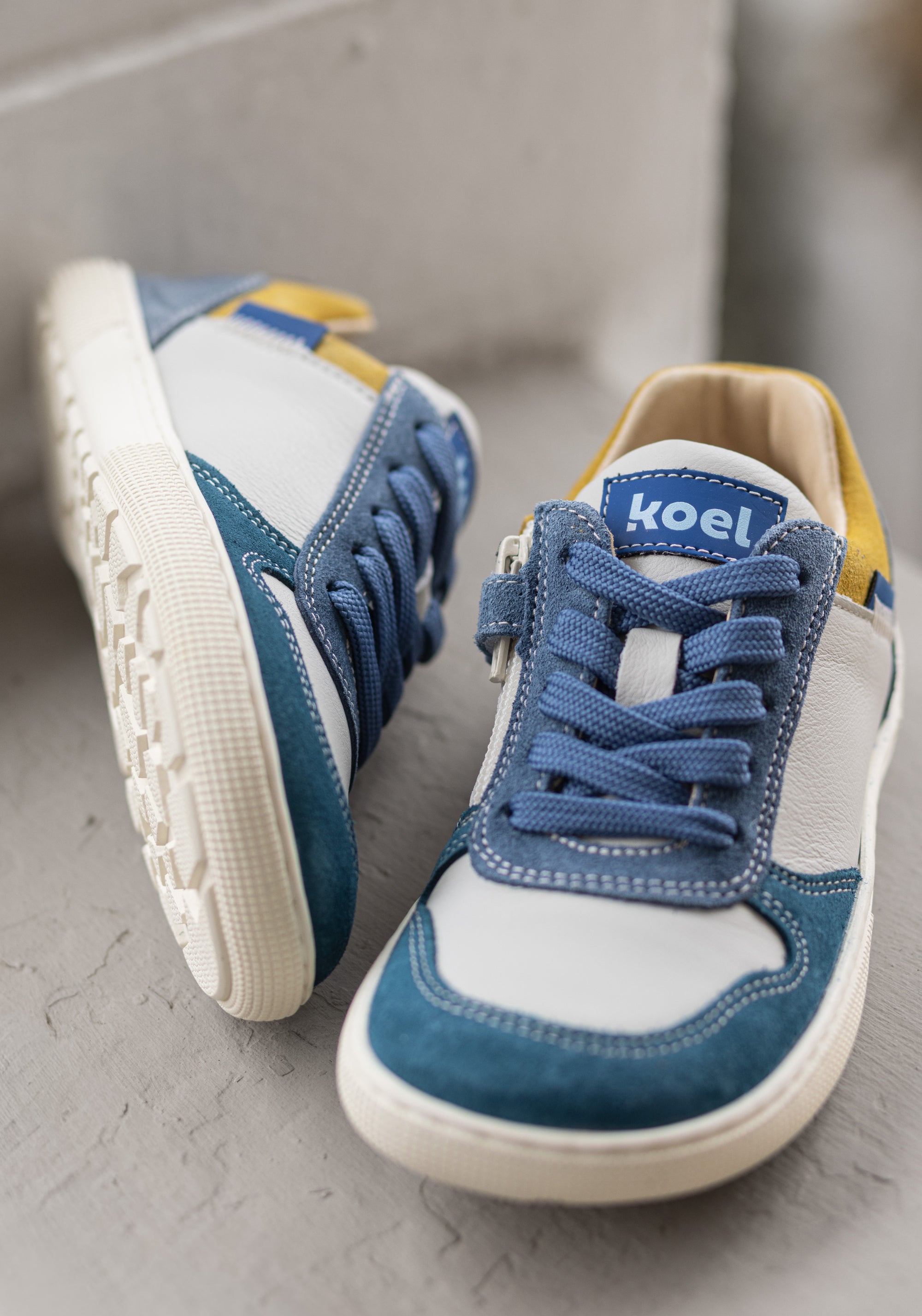 Sneakers Barefoot din piele - Date Yellow