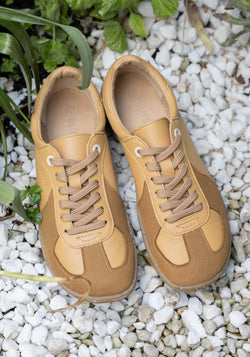 Sneakers Barefoot din piele - Dune Sand
