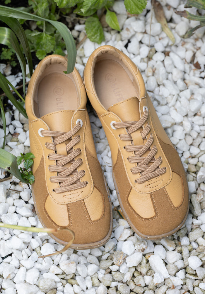 Sneakers Barefoot din piele - Dune Sand
