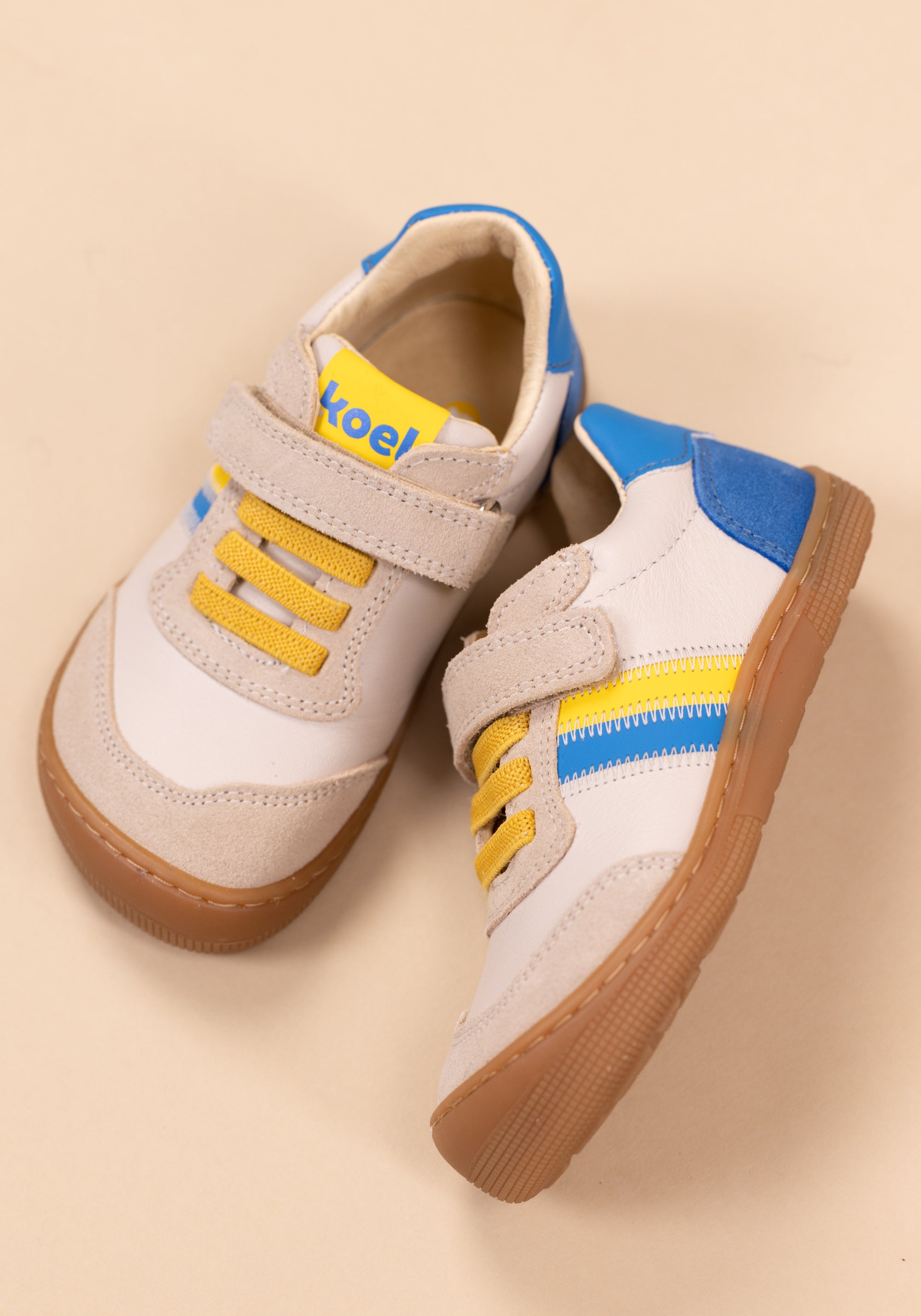 Sneakers Barefoot din piele - Dylan Beige