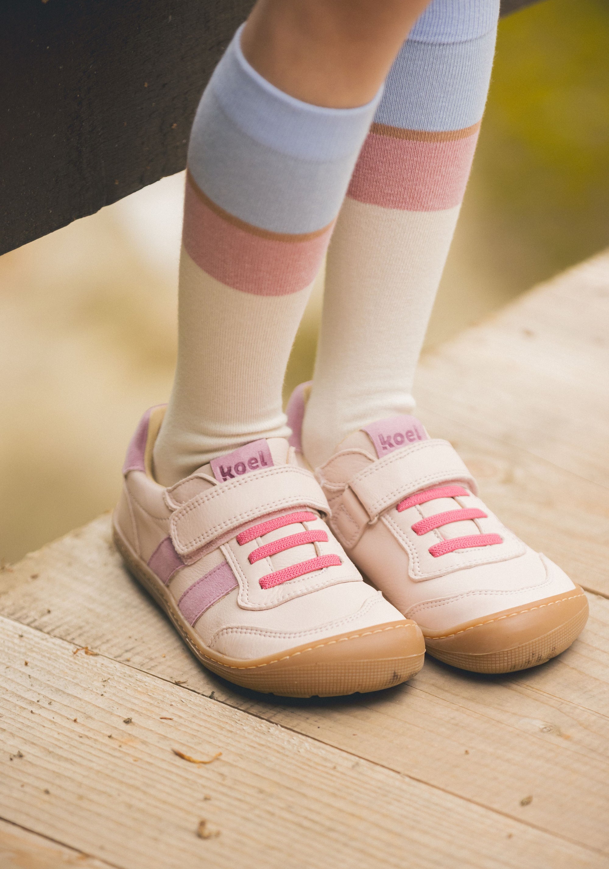 Sneakers Barefoot din piele - Dylan Pink