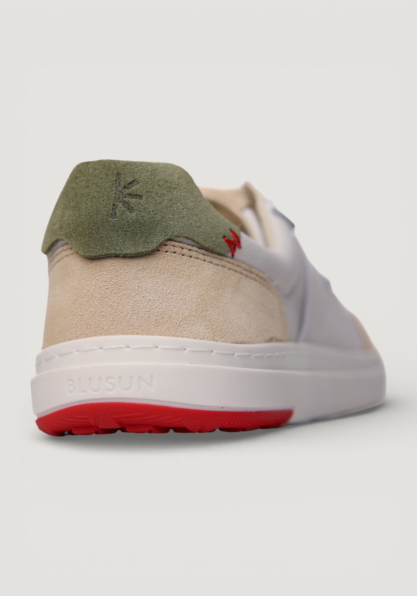 Sneakers Barefoot Wide din piele - Off White/Beige