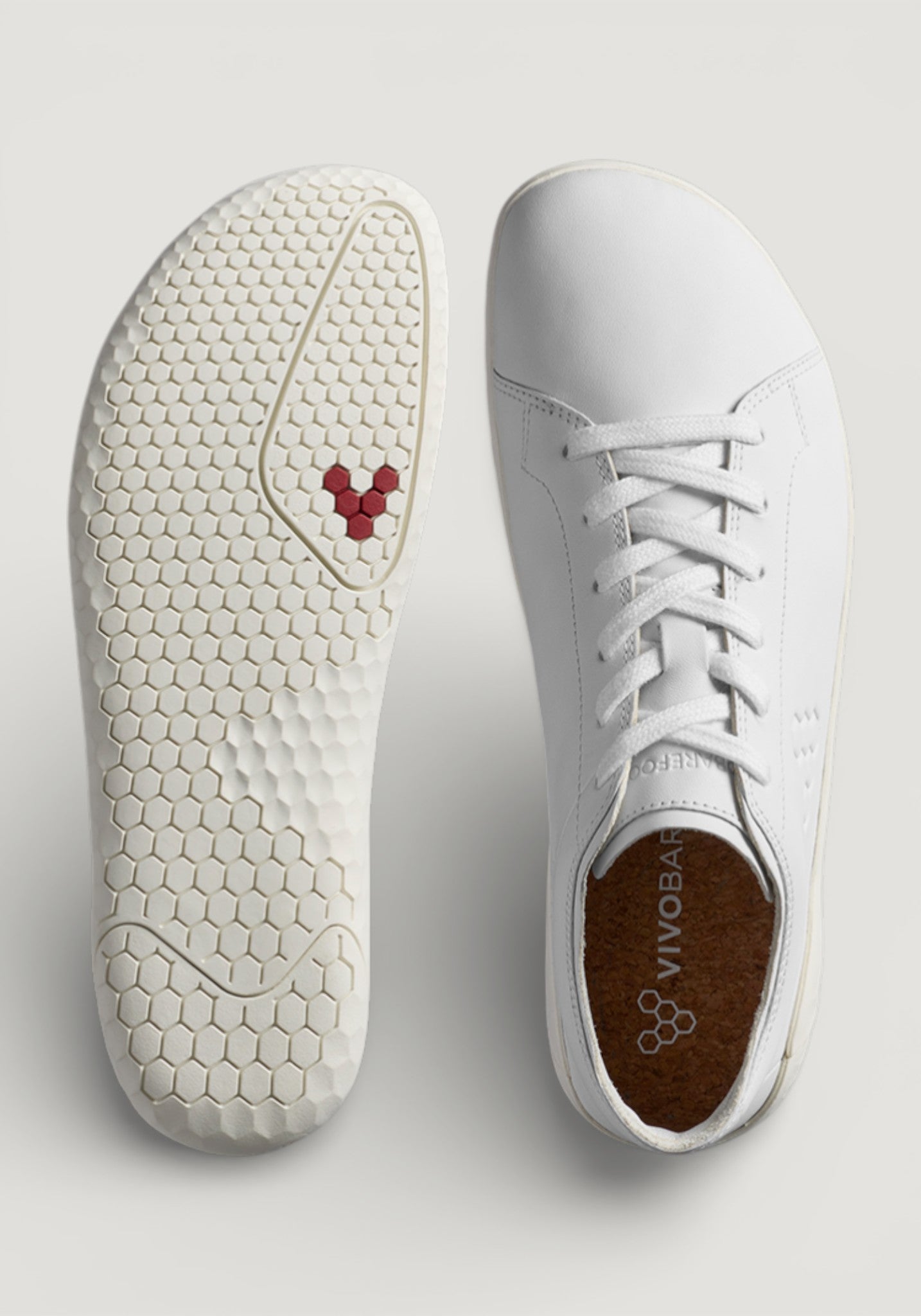 Sneakers Barefoot din piele - Geo Court IV Men Bright White