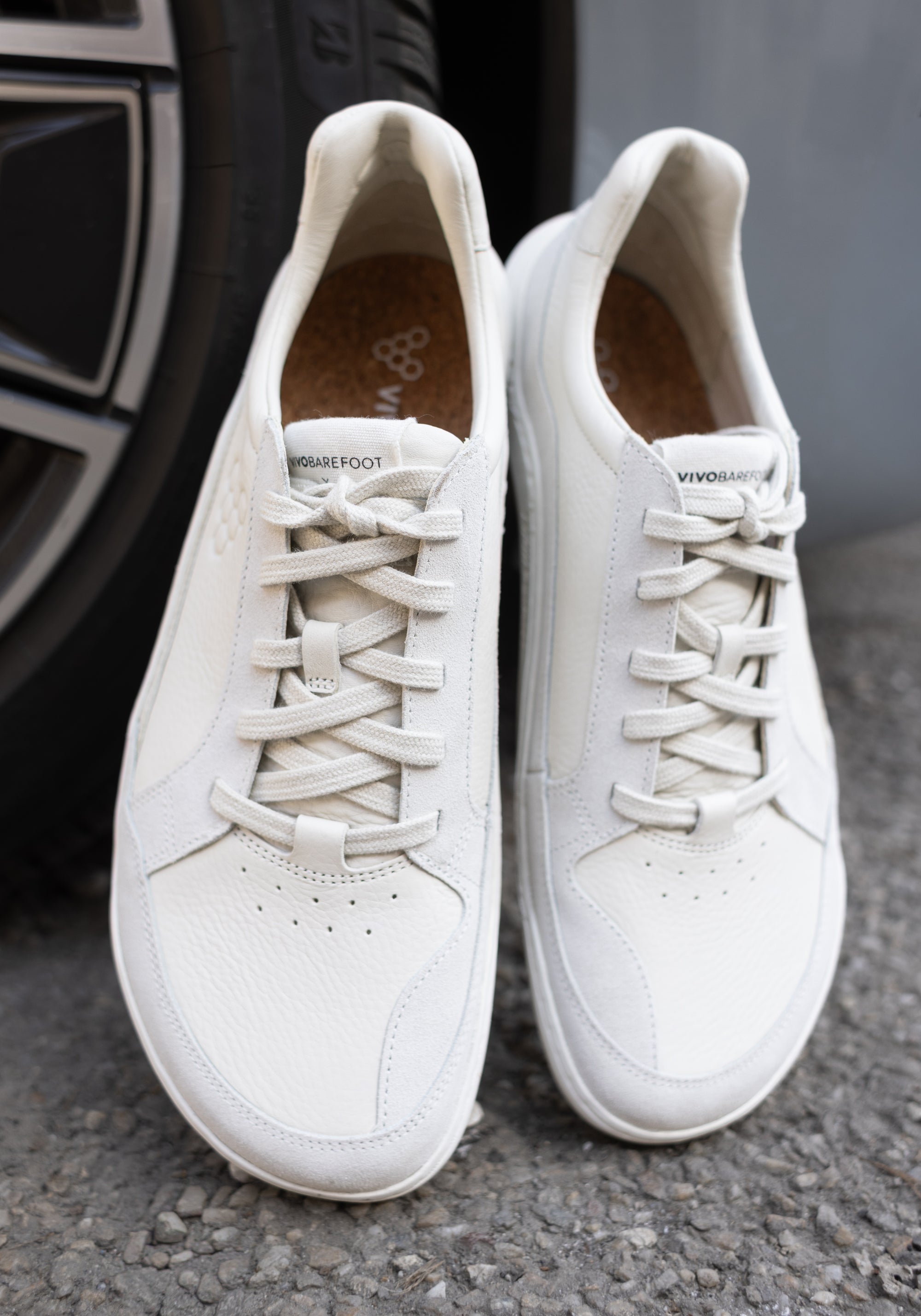 Sneakers Barefoot din piele - Gobi II Men Limestone