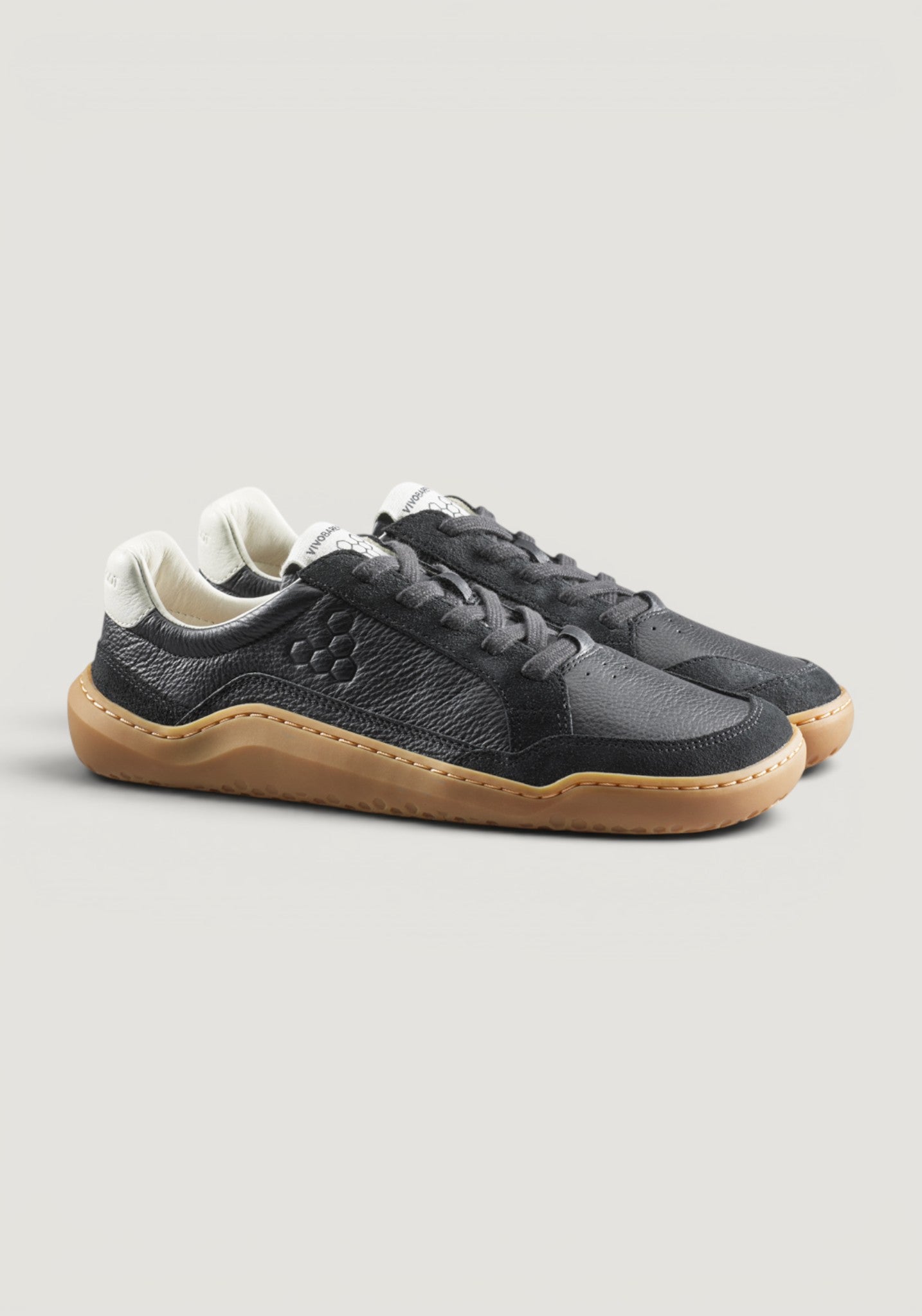 Sneakers Barefoot din piele - Gobi III Men Obsidian