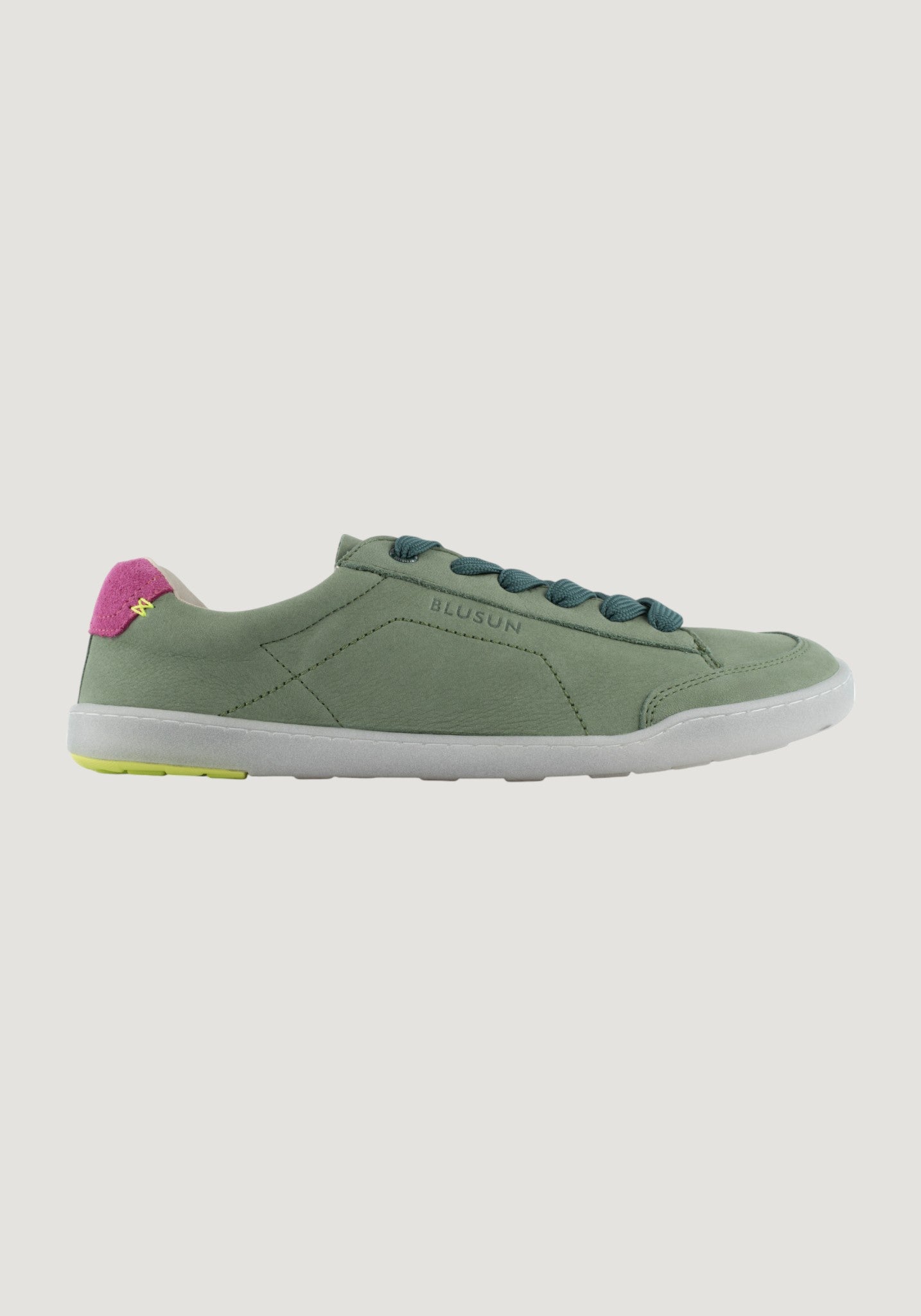 Sneakers Barefoot femei din piele - Green