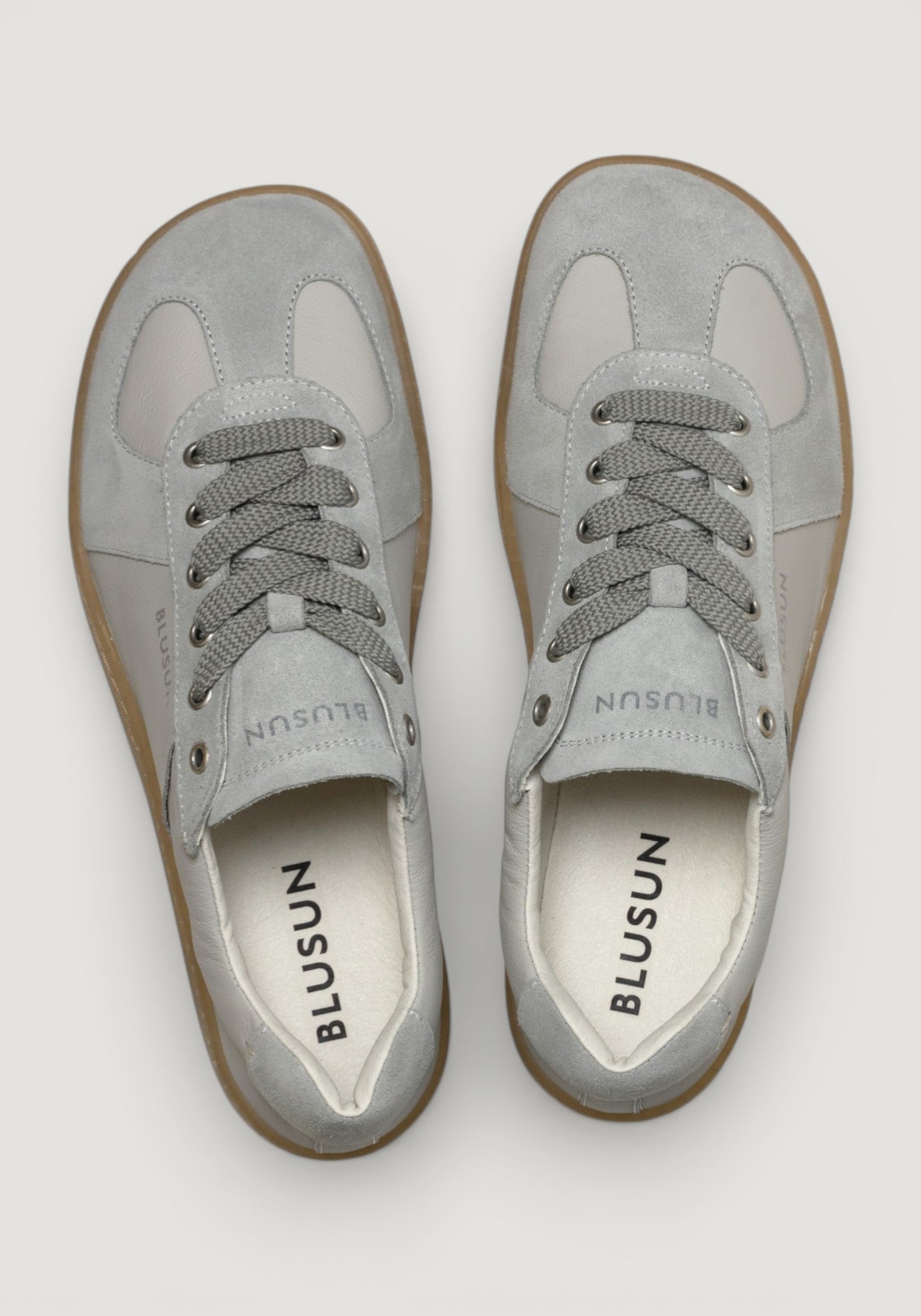 Sneakers Barefoot din piele - Grey