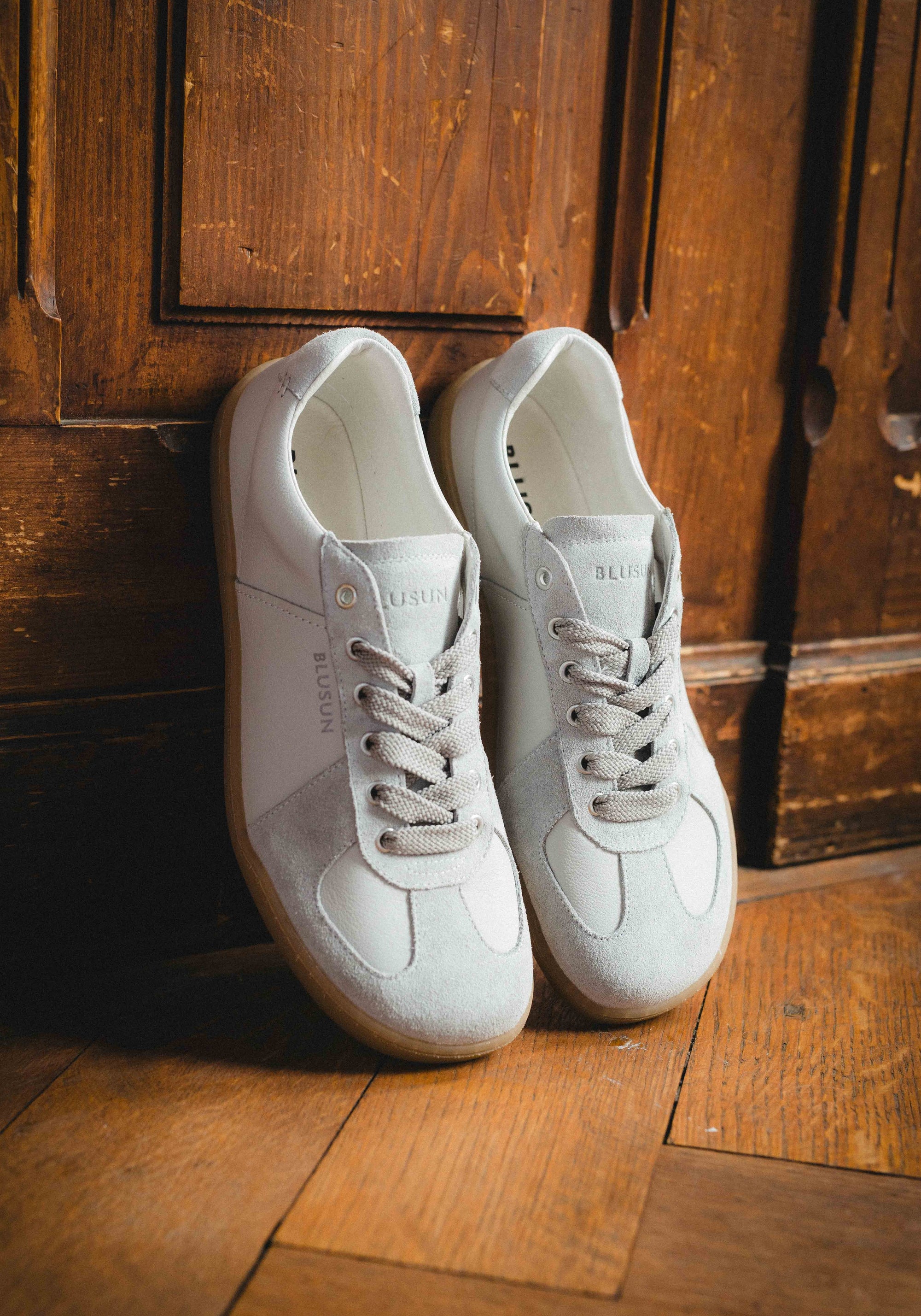 Sneakers Barefoot din piele - Grey