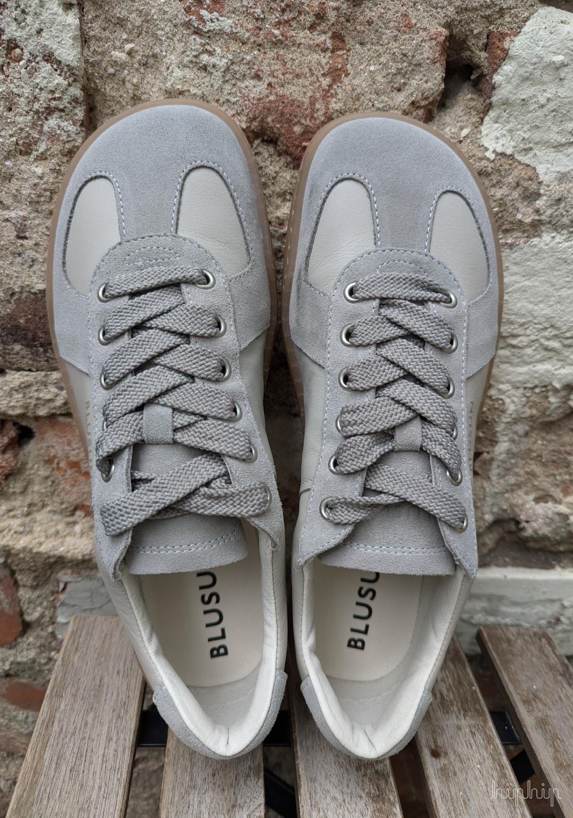 Sneakers Barefoot din piele - Grey