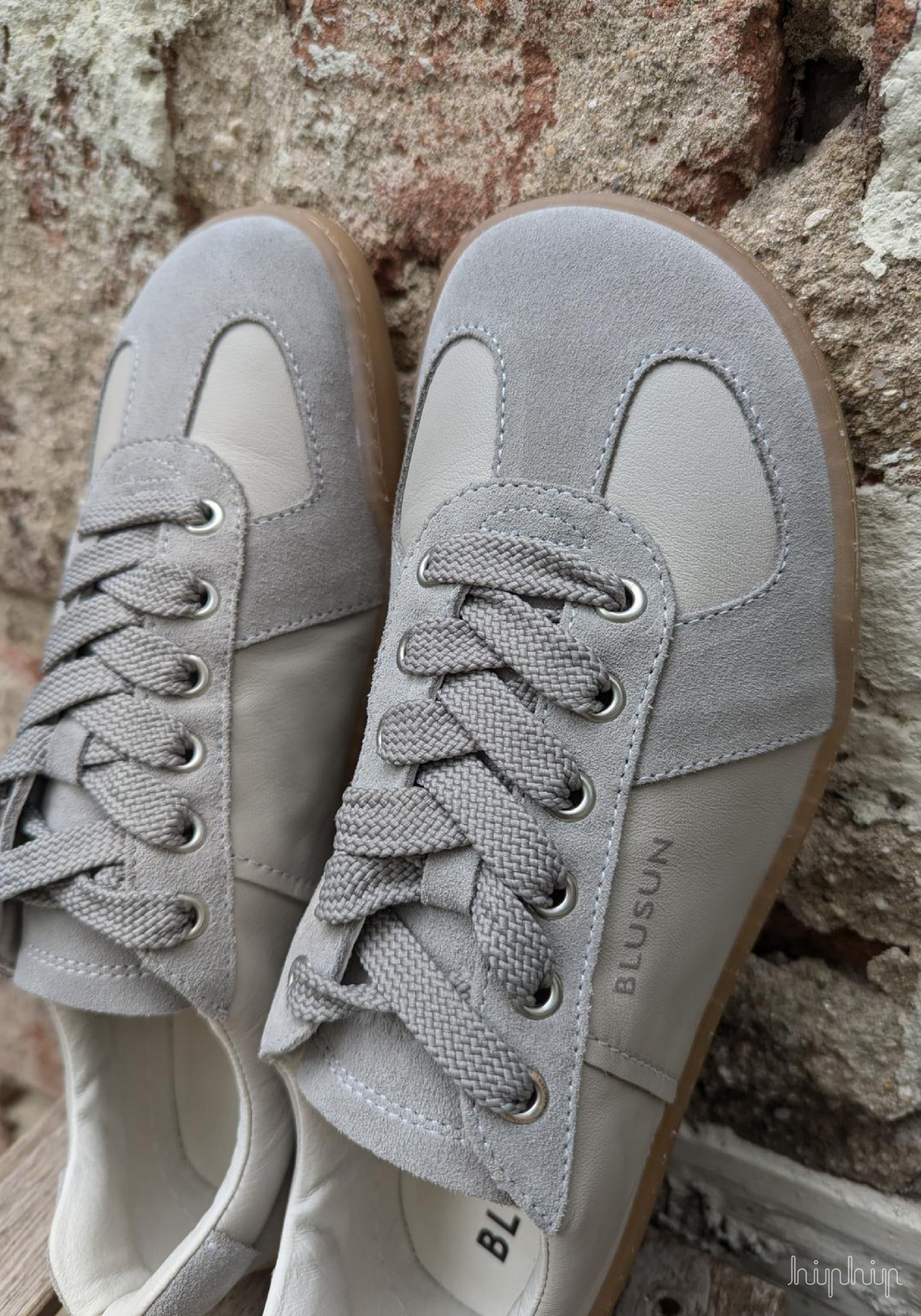 Sneakers Barefoot din piele - Grey