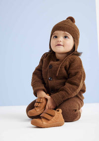 Sneakers Barefoot First Step piele - Hale Tan 20