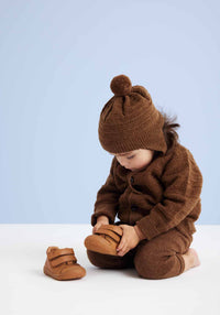 Sneakers Barefoot First Step piele - Hale Tan 20