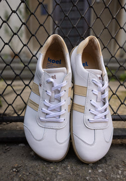 Sneakers Barefoot din piele - Ila Offwhite/Beige