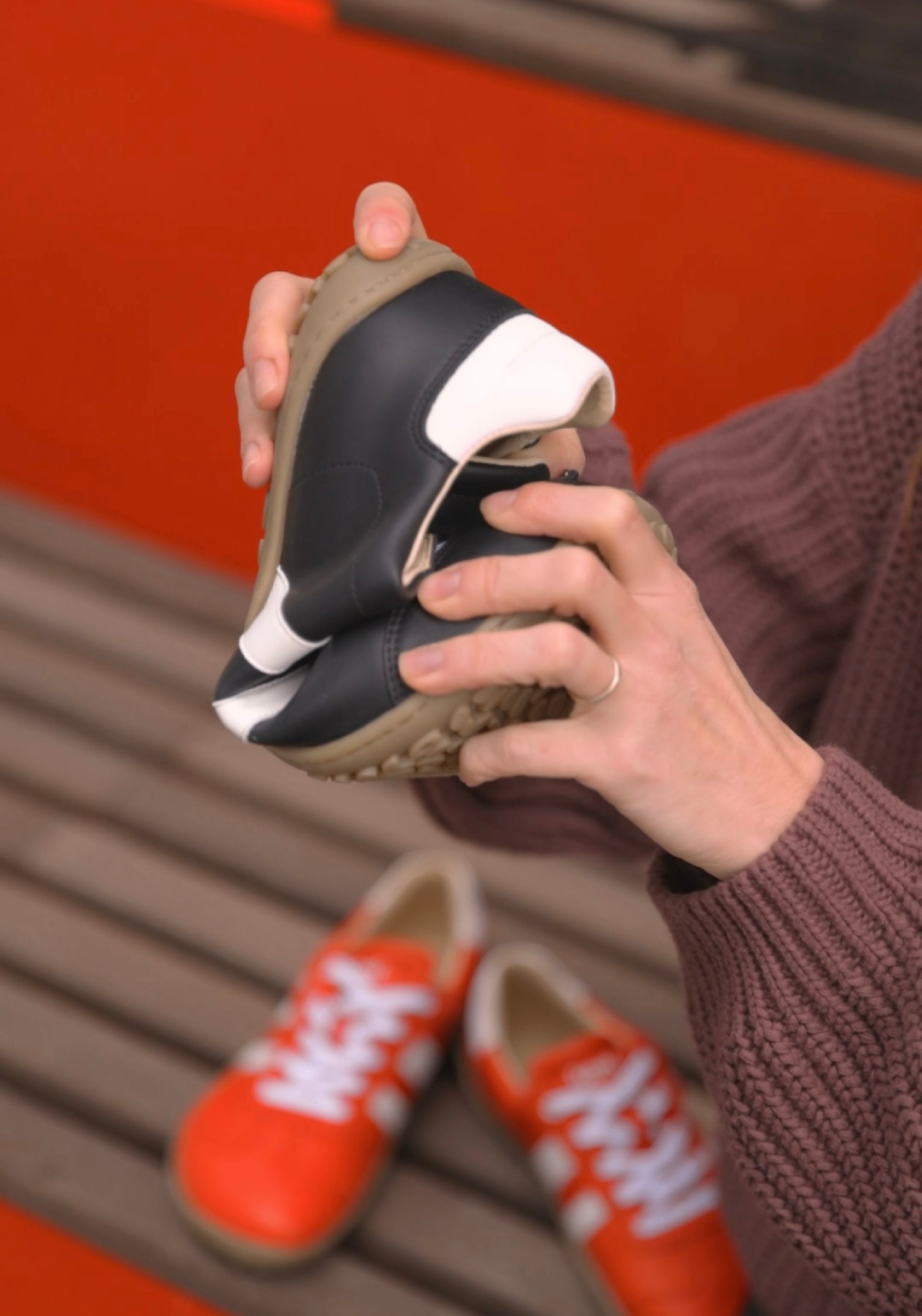 Sneakers Barefoot din piele - Ilo Black