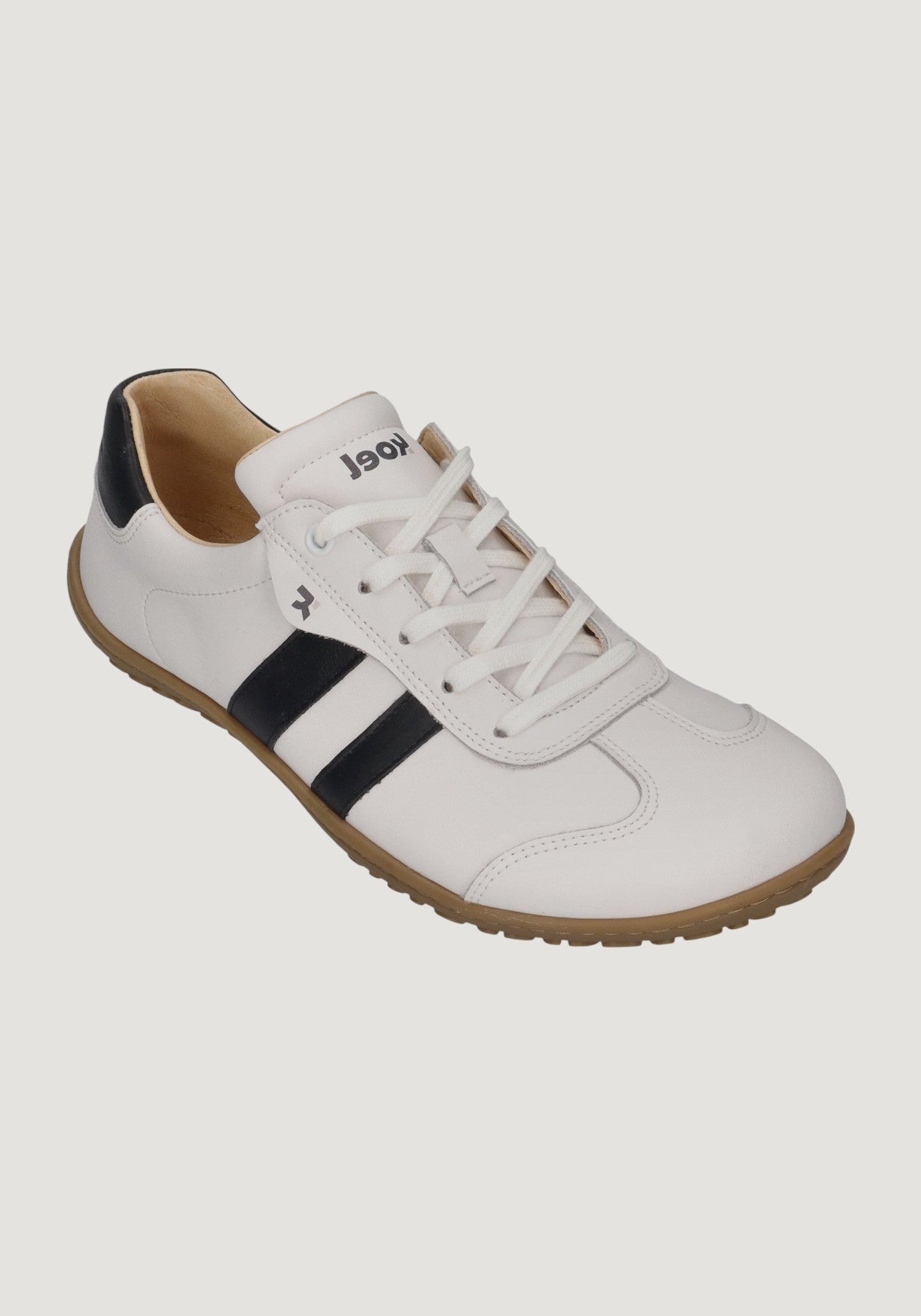 Sneakers Barefoot din piele - Ilo Offwhite/Black