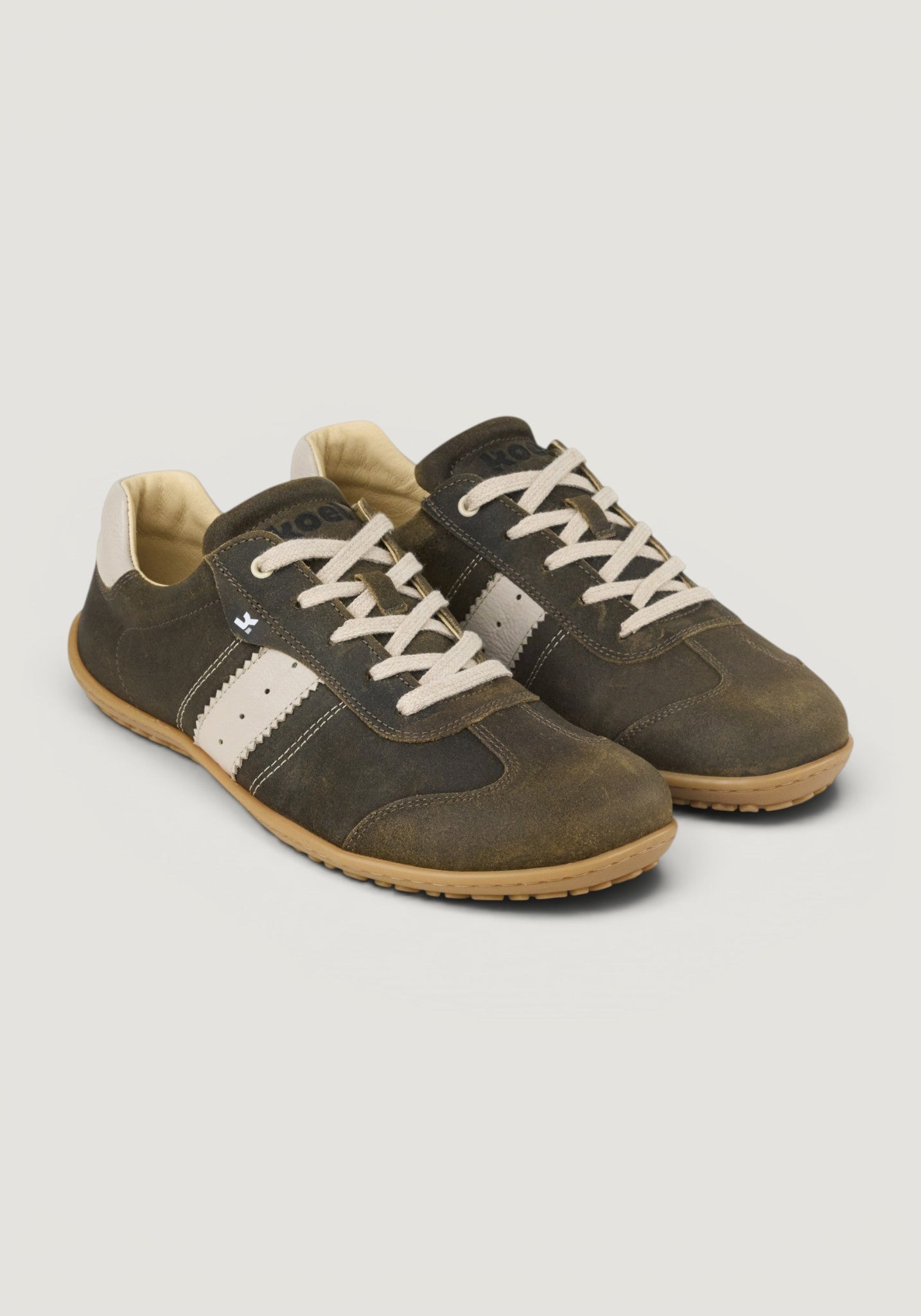Sneakers Barefoot din piele - Ilo Taupe