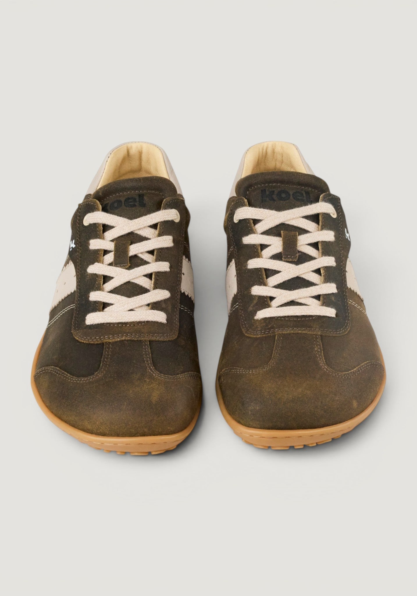 Sneakers Barefoot din piele - Ilo Taupe