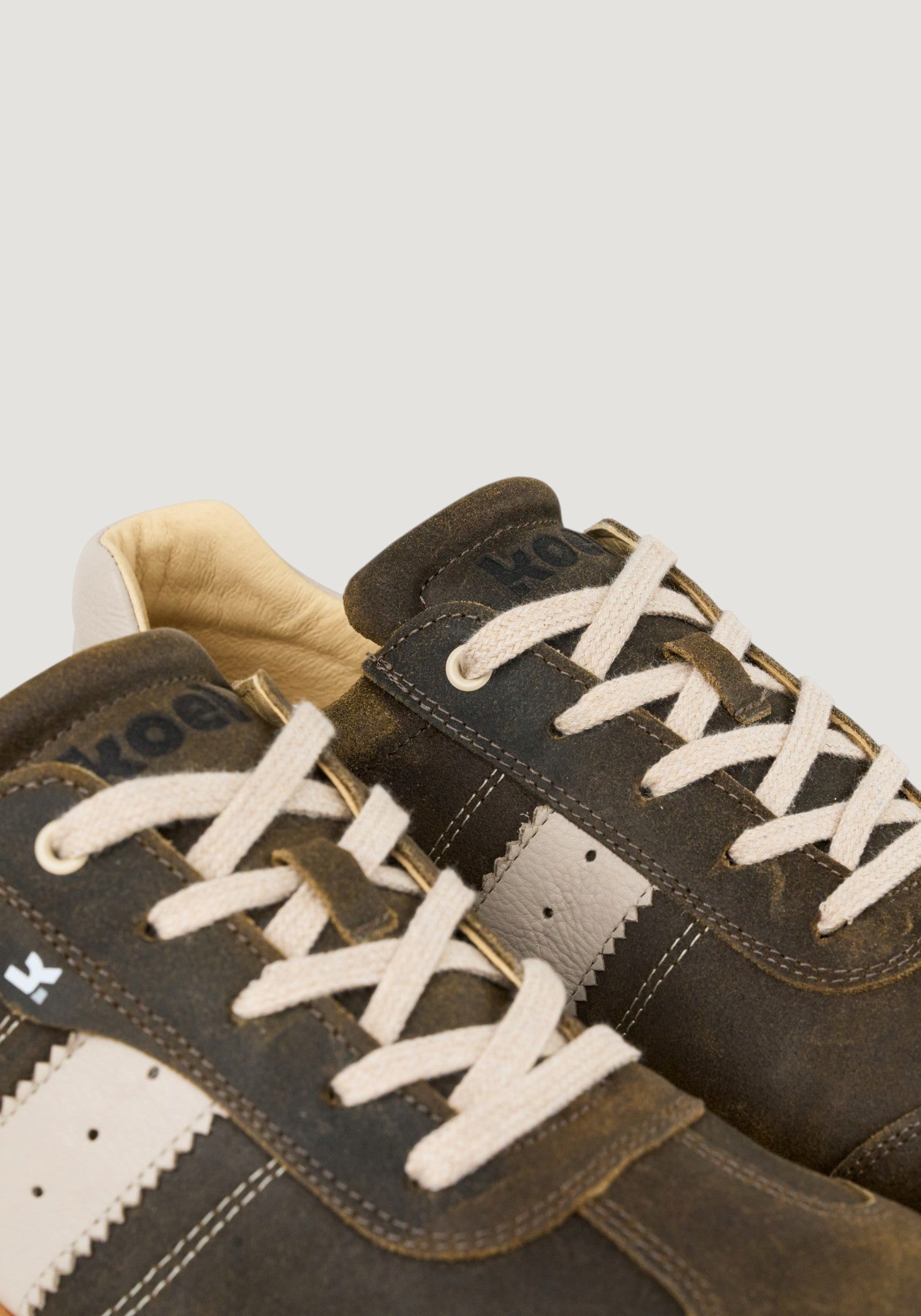 Sneakers Barefoot din piele - Ilo Taupe
