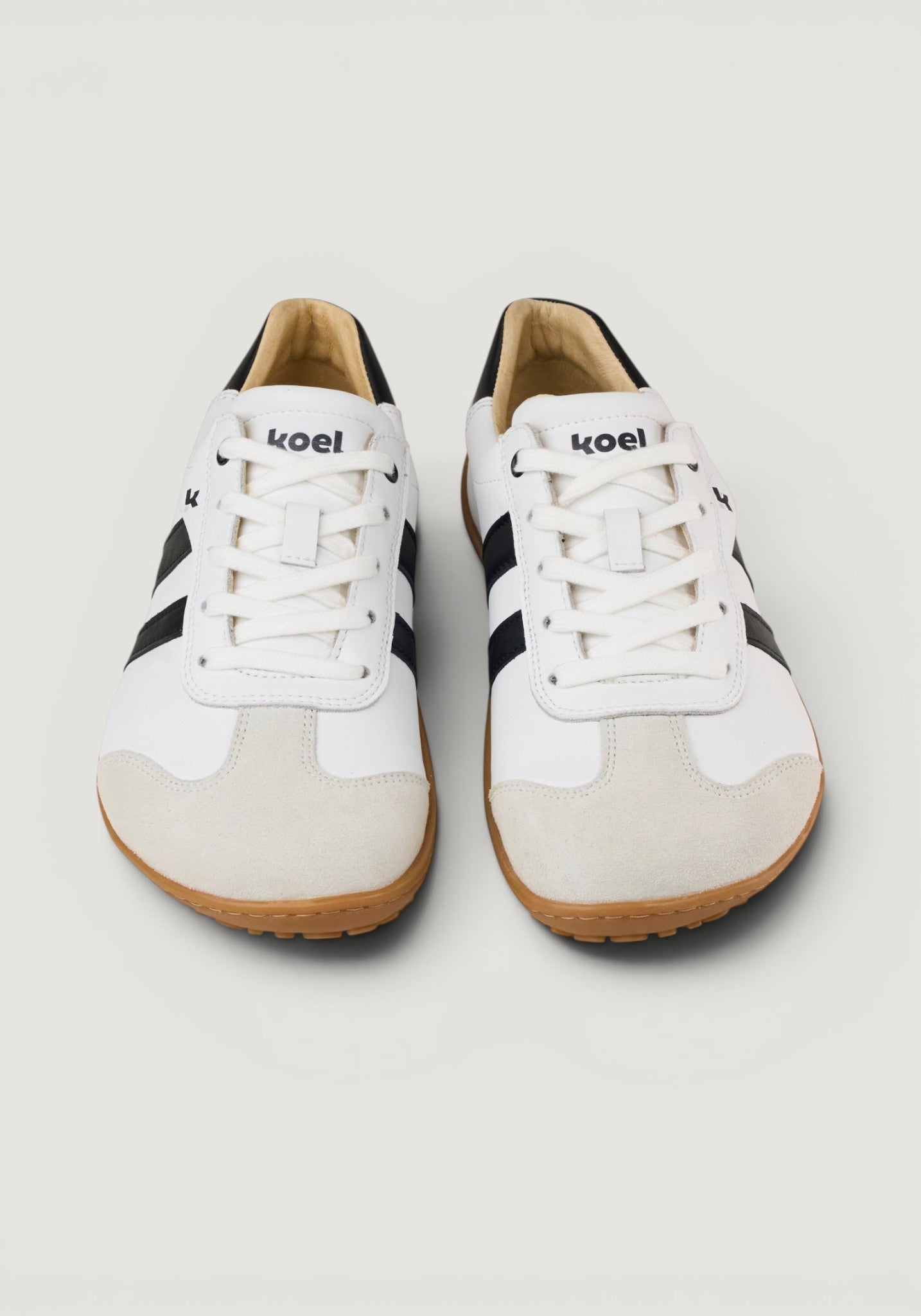 Sneakers Barefoot din piele - Ila White/Black