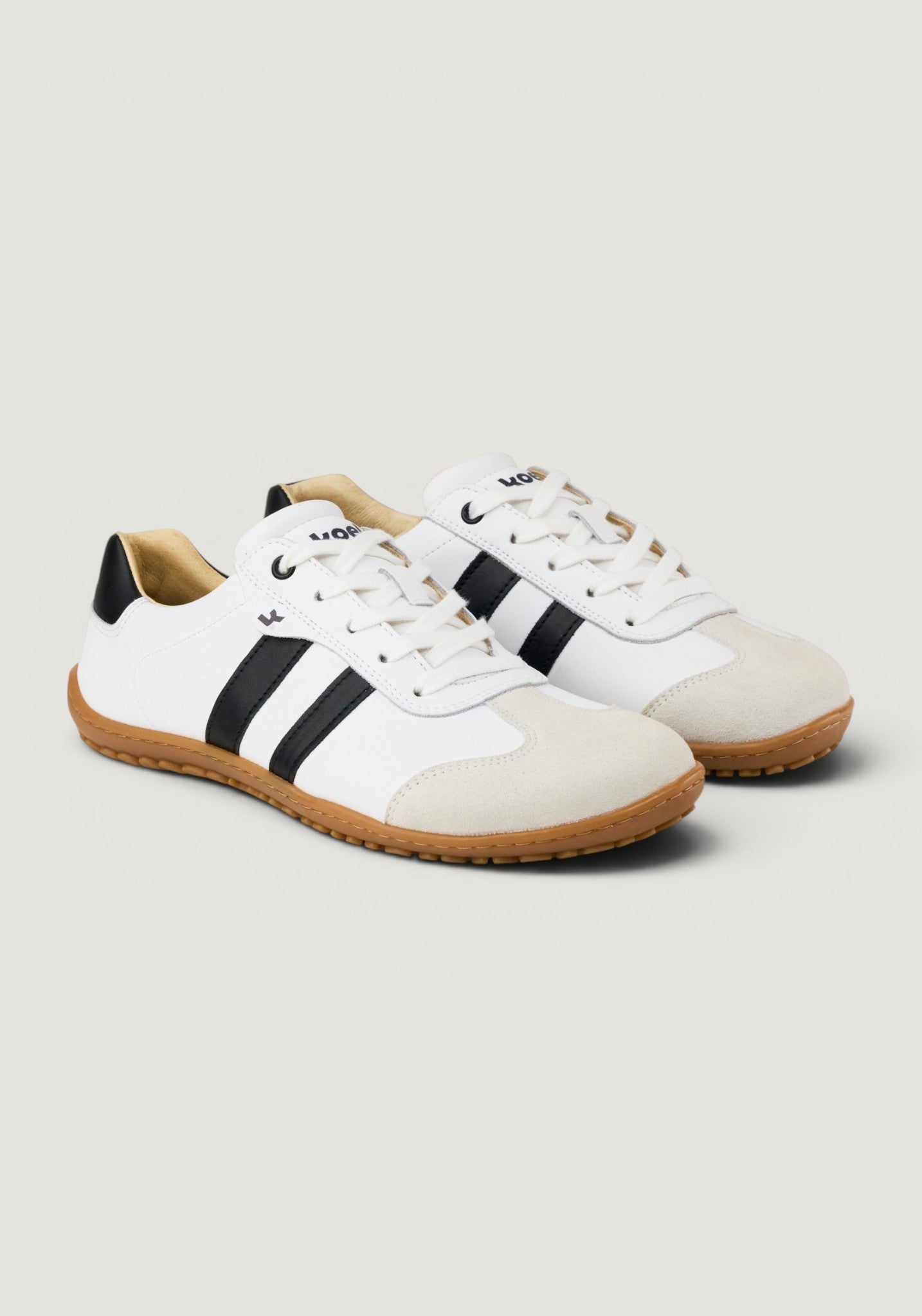 Sneakers Barefoot din piele - Ila White/Black