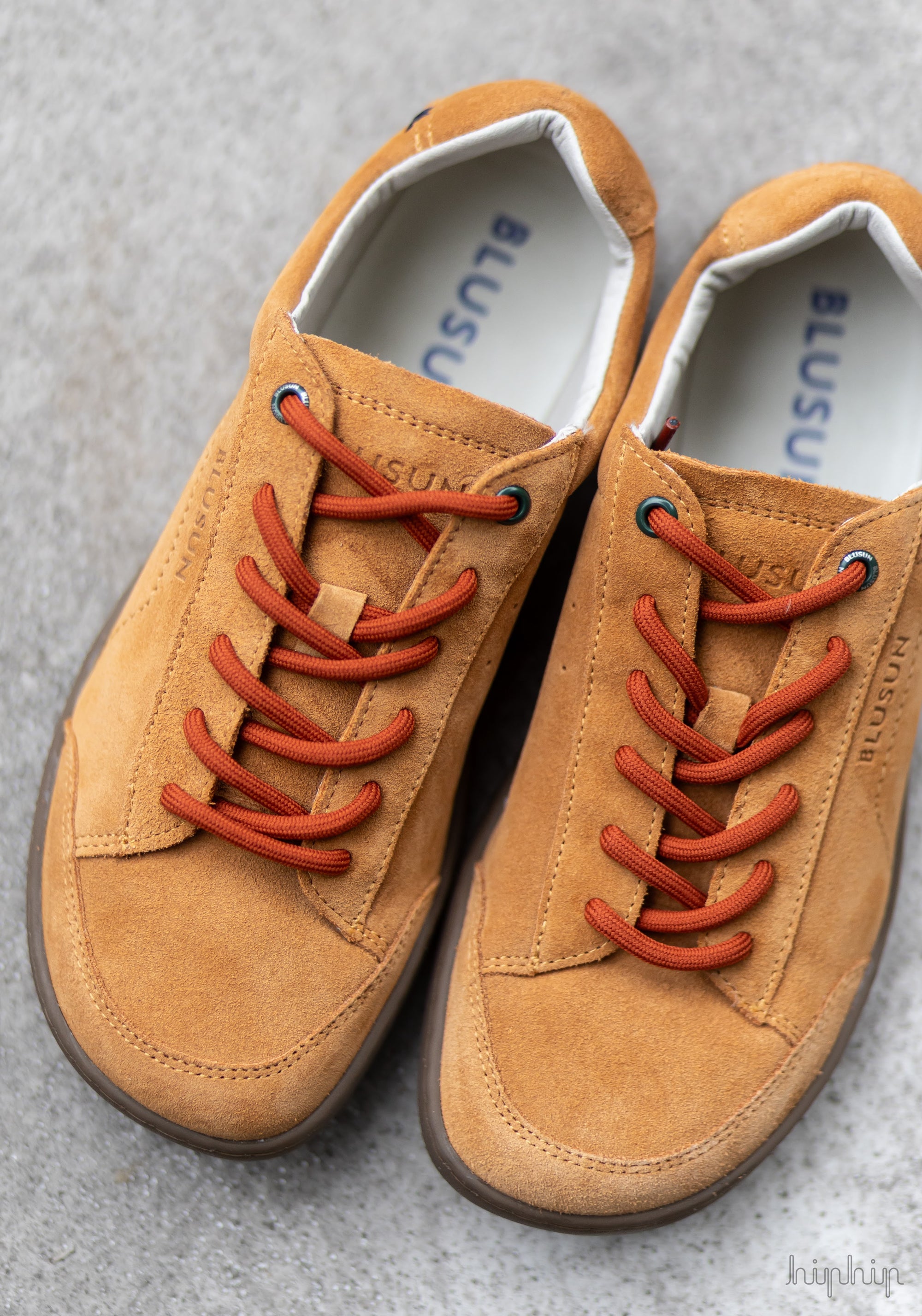 Sneakers Barefoot din piele întoarsă - Autumn Yellow