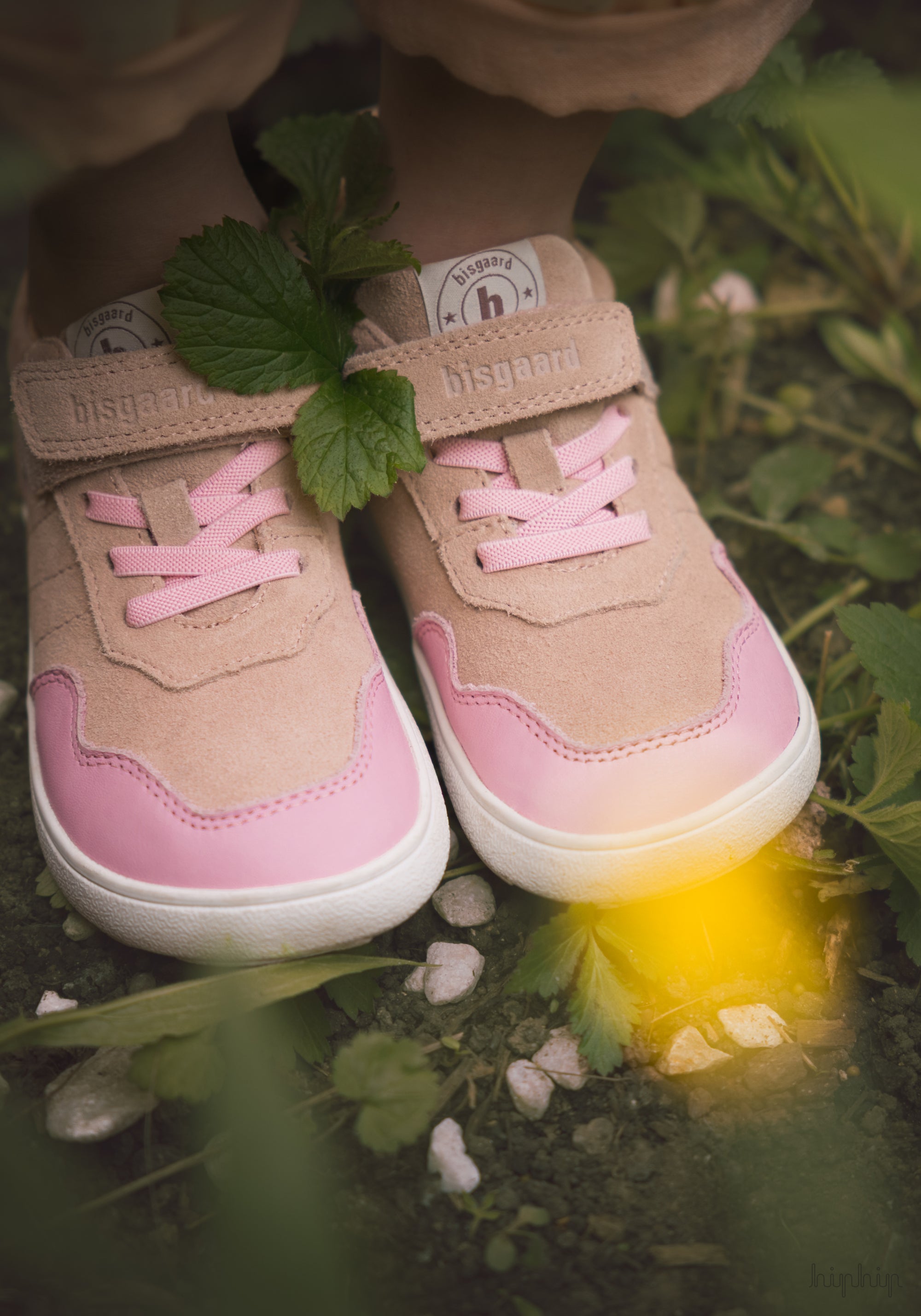 Sneakers Barefoot din piele întoarsă - Baloo Dusty Rose