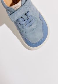 Sneakers Barefoot piele întoarsă - Baloo Navy
