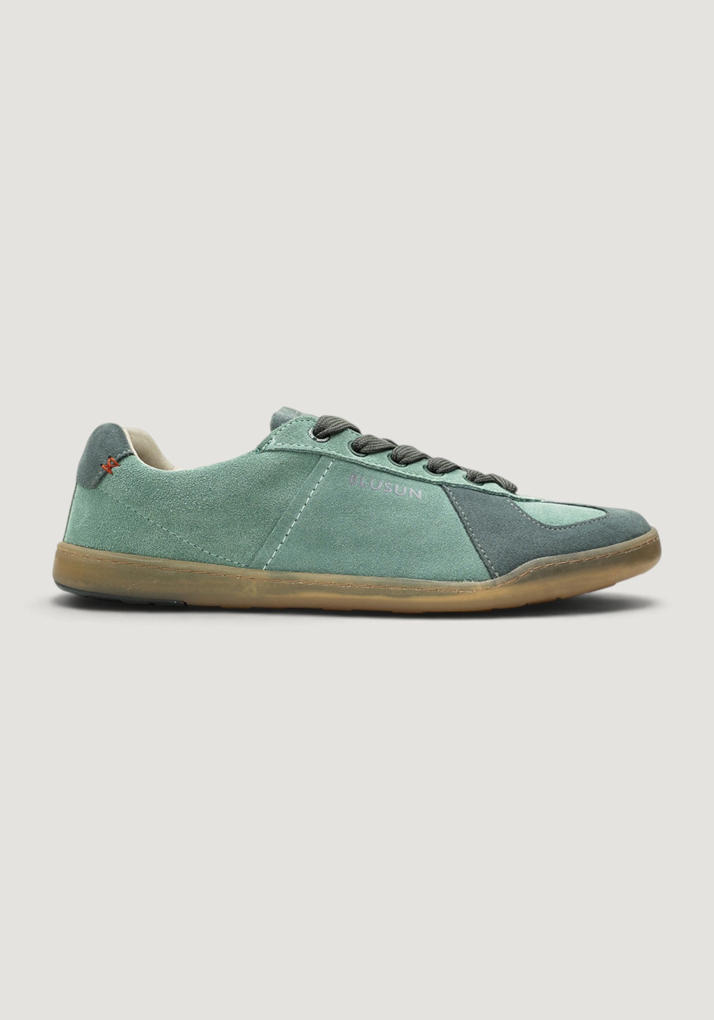 Sneakers Barefoot din piele întoarsă - BLSN-200M Teal Green