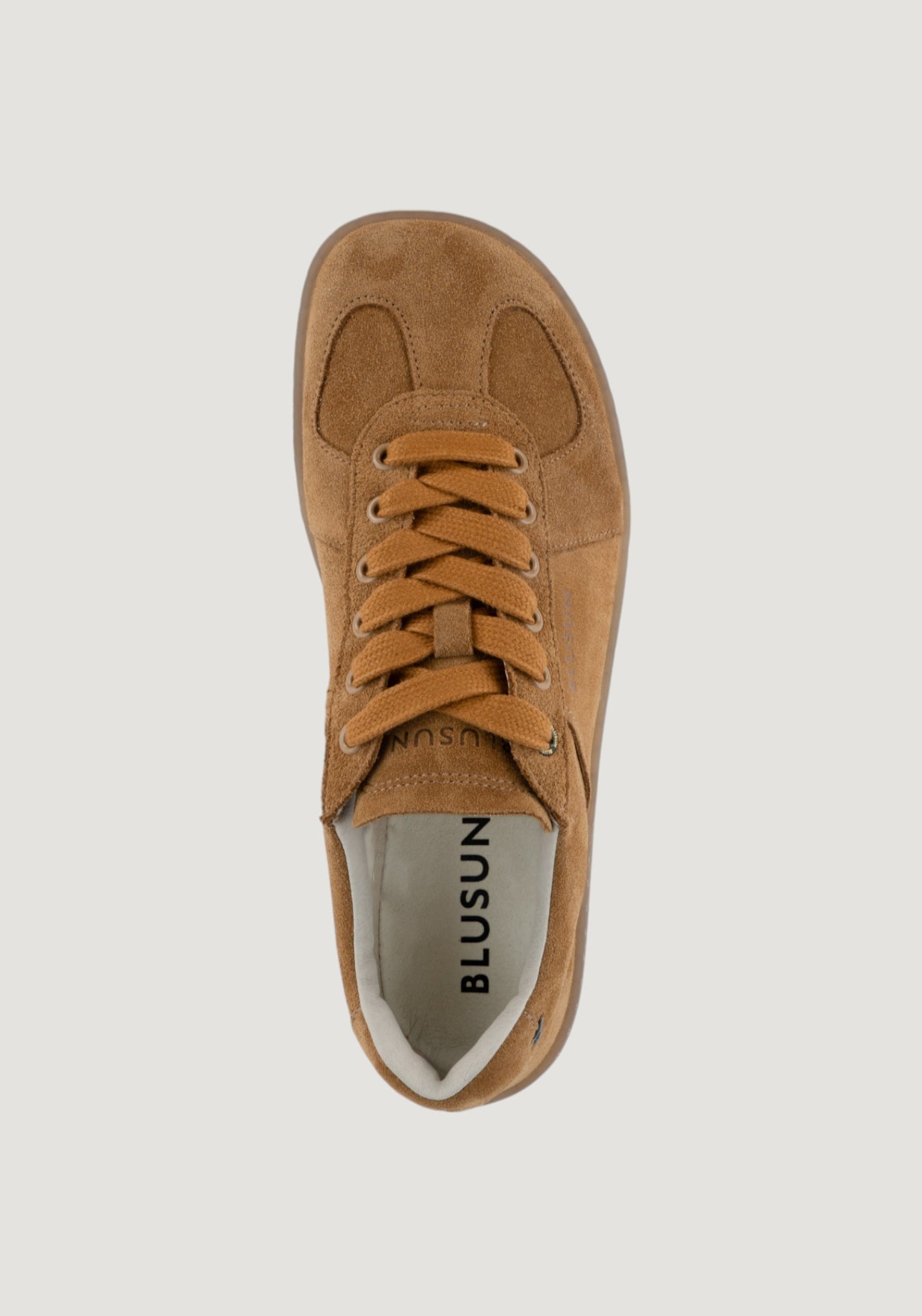 Sneakers Barefoot din piele întoarsă - Camel