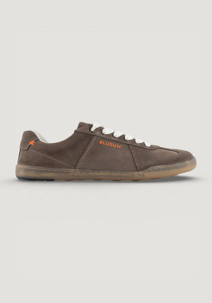 Sneakers Barefoot din piele întoarsă - Coffee Brown