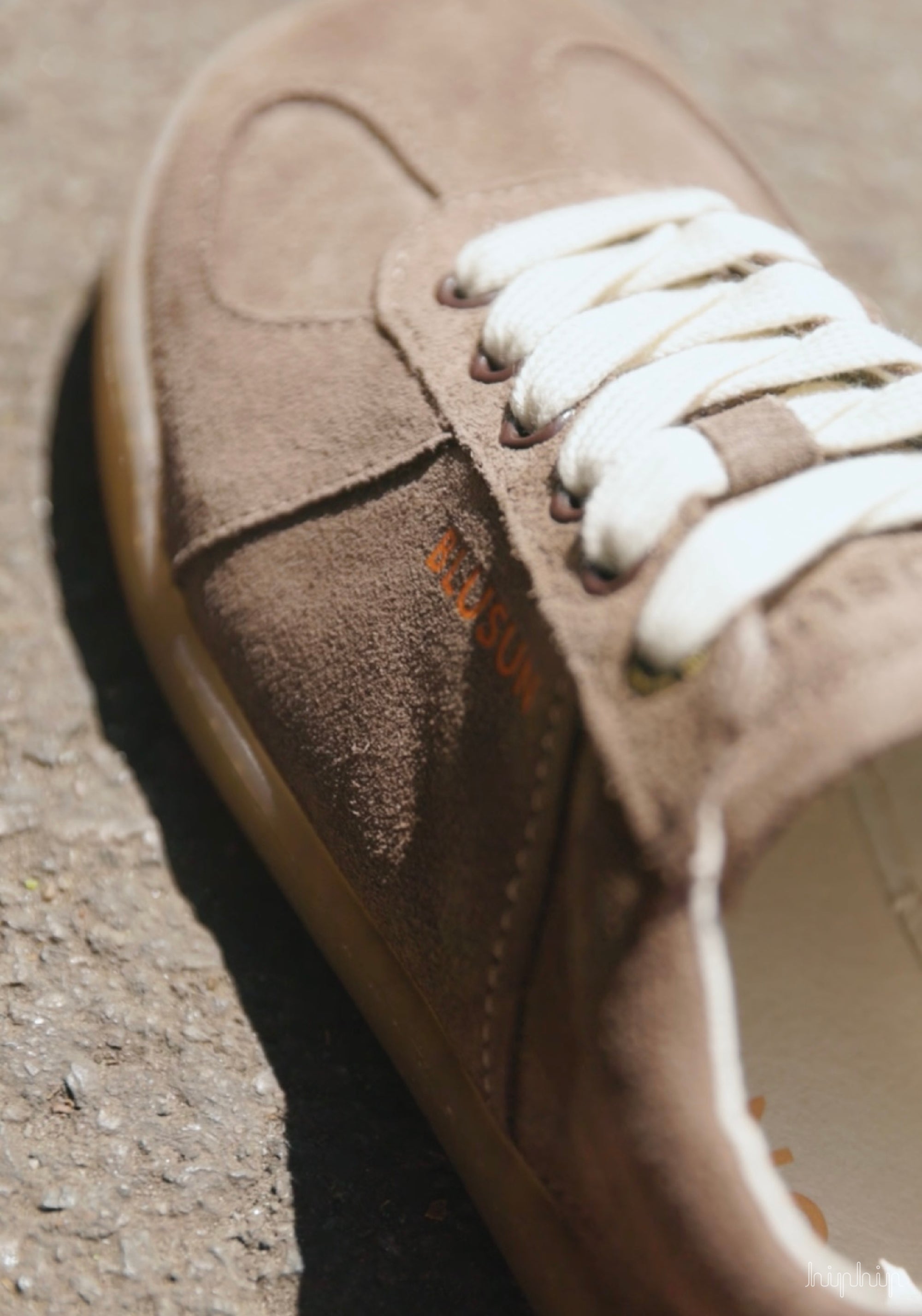 Sneakers Barefoot din piele întoarsă - Coffee Brown