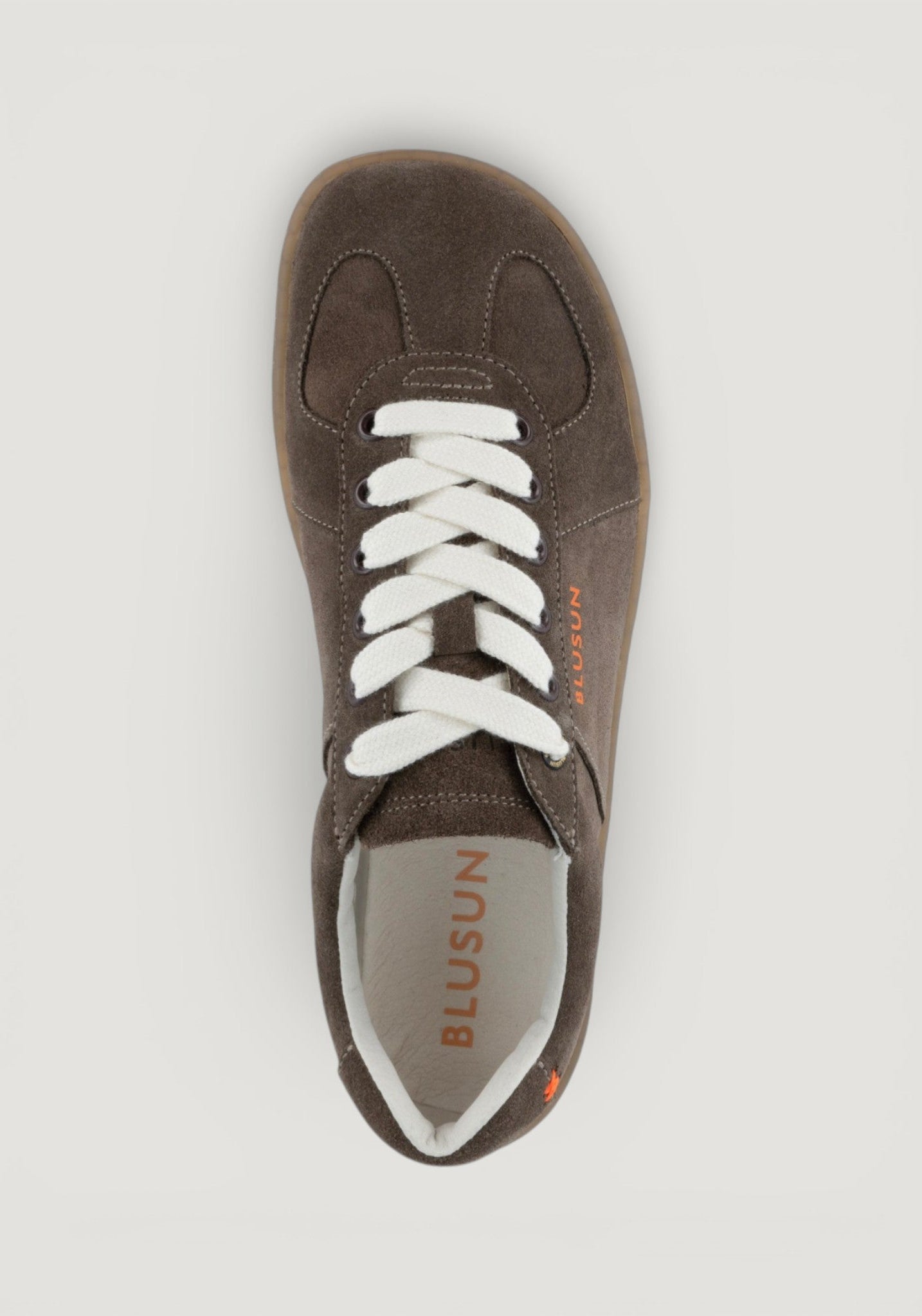 Sneakers Barefoot din piele întoarsă - Coffee Brown