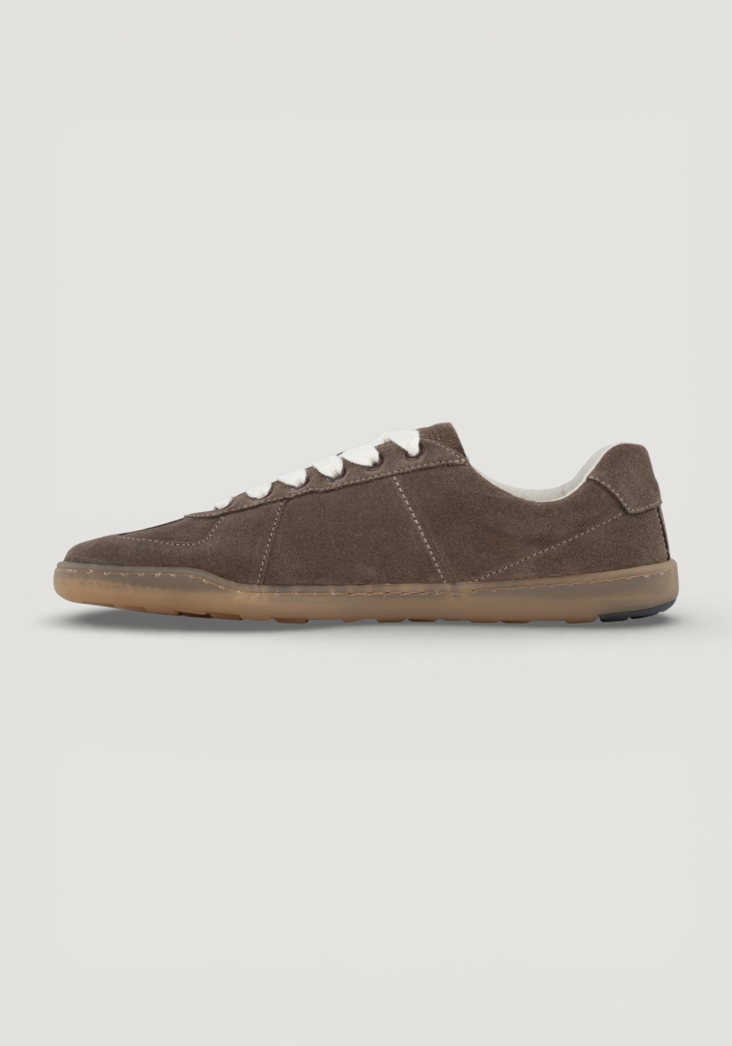 Sneakers Barefoot din piele întoarsă - Coffee Brown