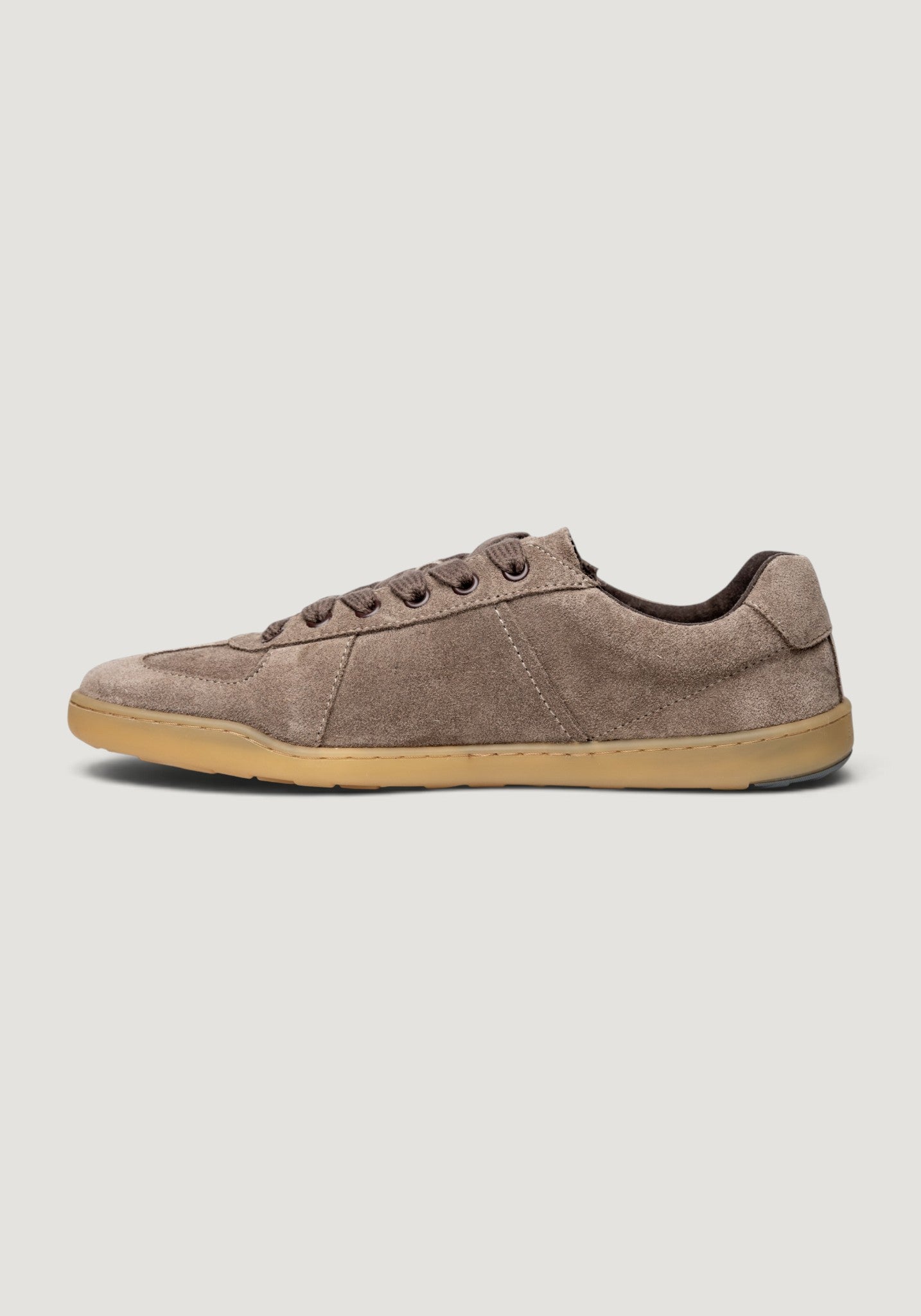 Sneakers Barefoot din piele întoarsă - Dark Coffee Brown