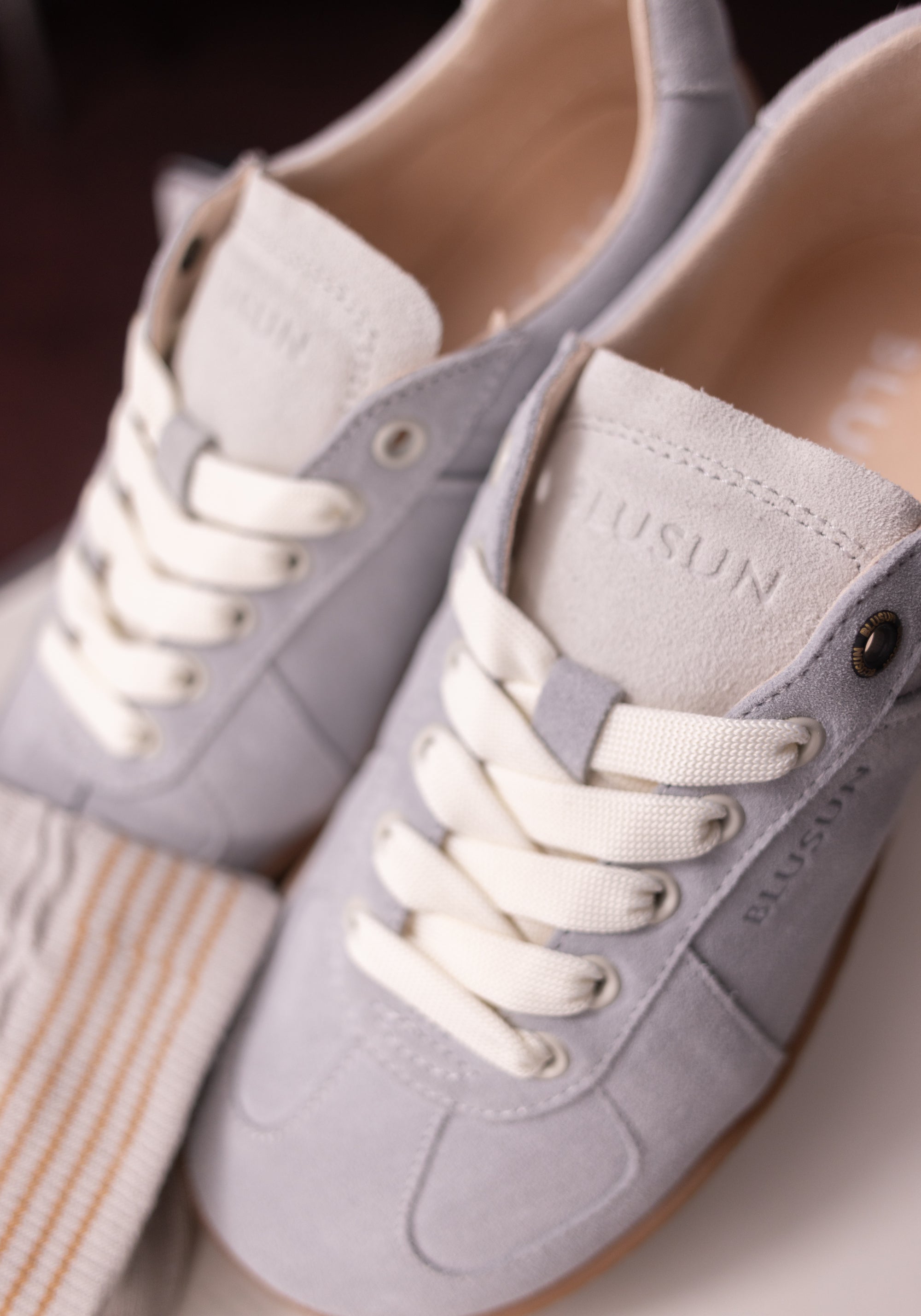 Sneakers Barefoot din piele întoarsă - Dark Powder